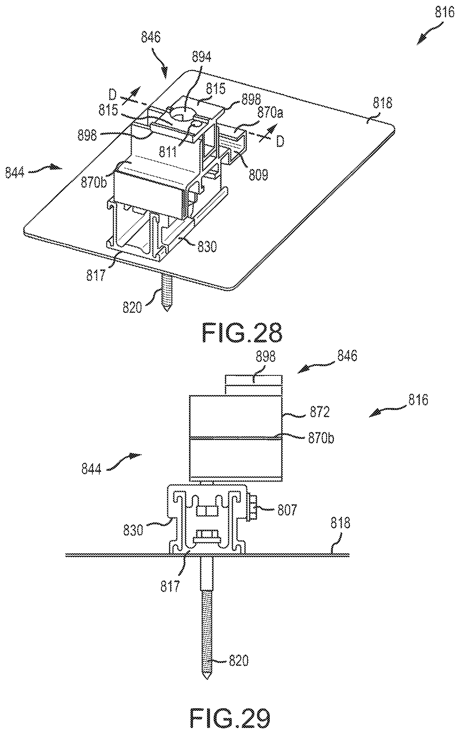 Patent US12107530 Figure 19 – Height adjustment bracket for roof applications