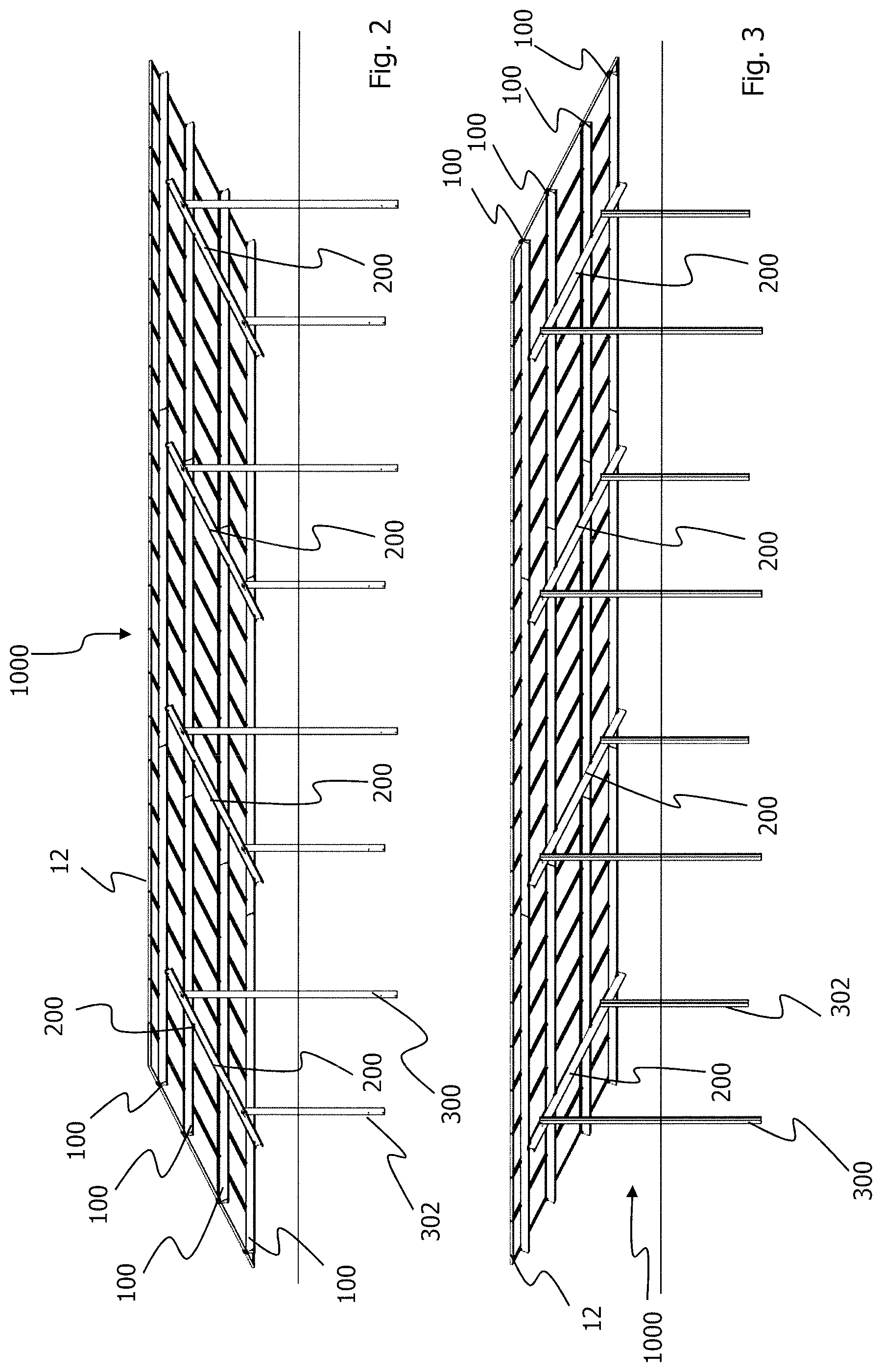Patent US12107531 Figure 2 – Longitudinal profile and module clamp for a mounting system for solar modules, and a mounting system of such a type