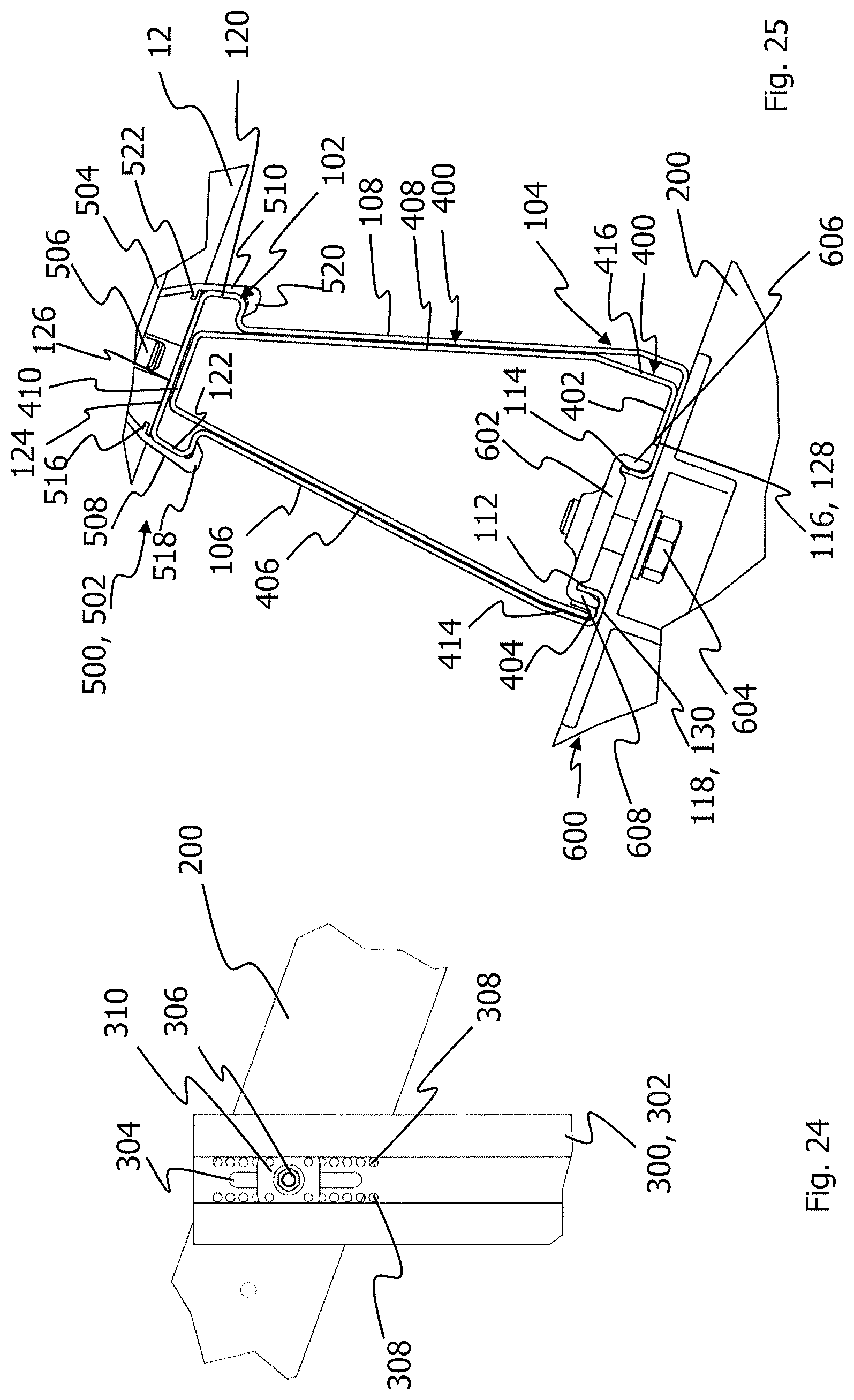 Patent US12107531 Figure 9 – Longitudinal profile and module clamp for a mounting system for solar modules, and a mounting system of such a type