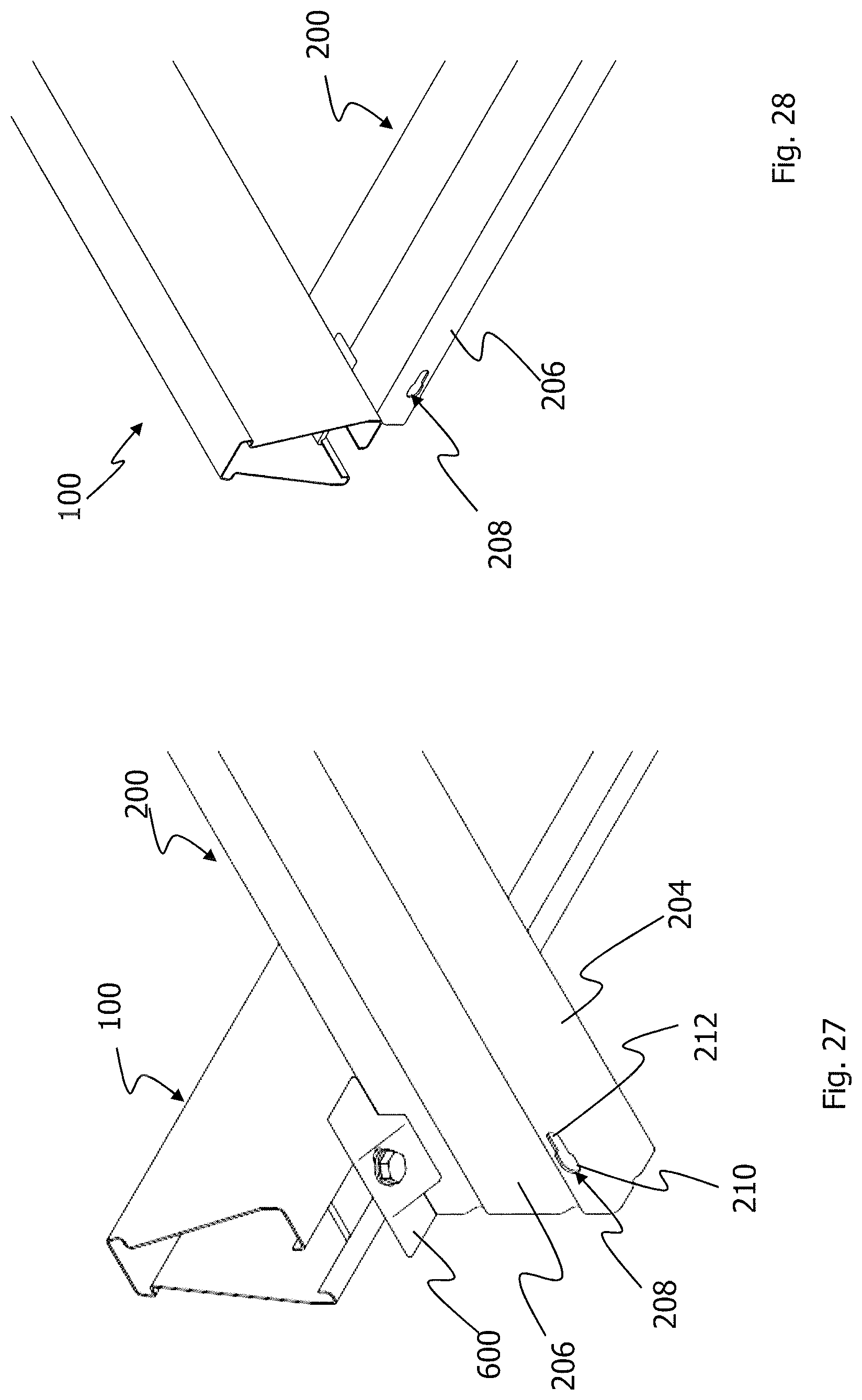 Patent US12107531 Figure 11 – Longitudinal profile and module clamp for a mounting system for solar modules, and a mounting system of such a type