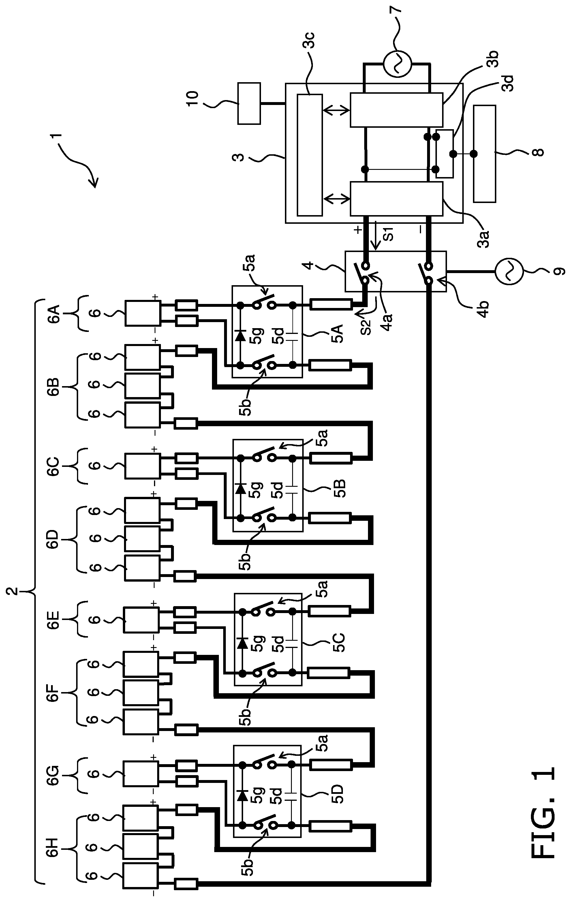 Patent US12107536 Figure 1 – Solar power generation system