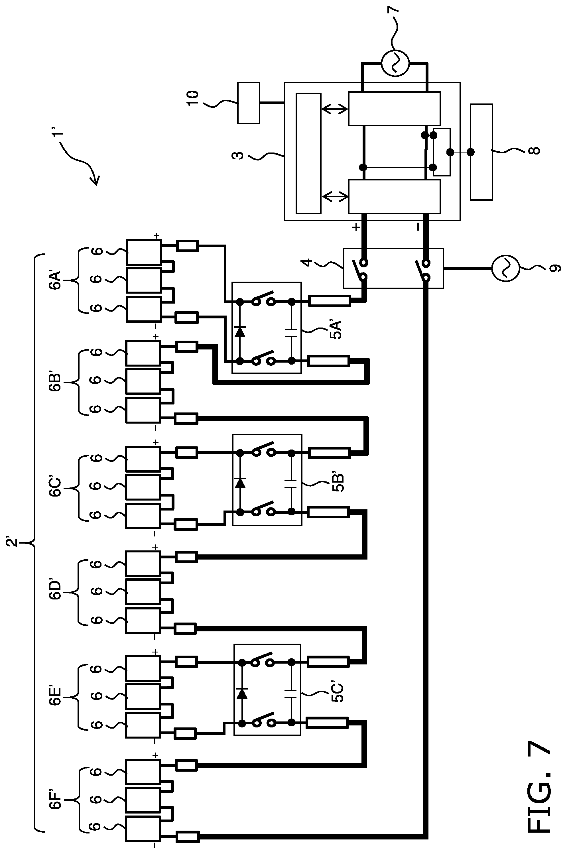 Patent US12107536 Figure 7 – Solar power generation system