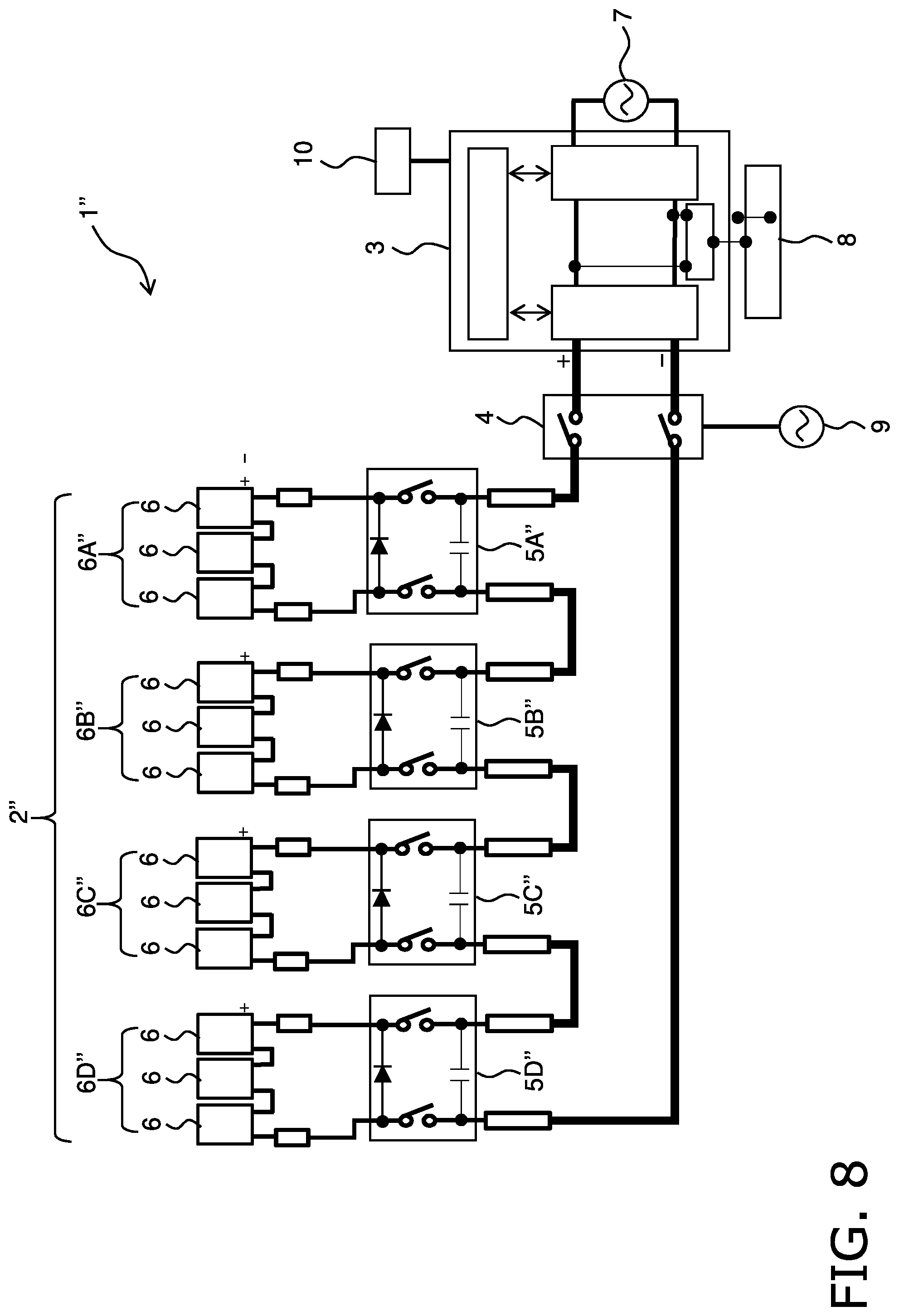 Patent US12107536 Figure 8 – Solar power generation system