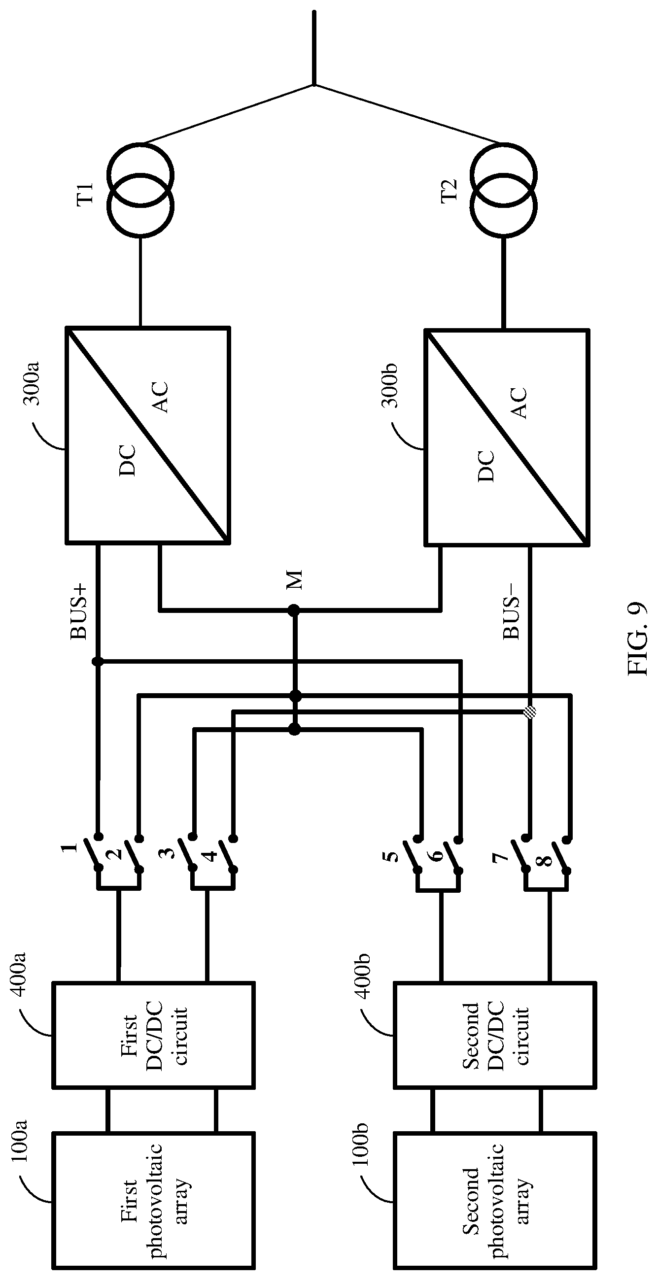 Patent US12107538 Figure 7 – Photovoltaic system and power supply system