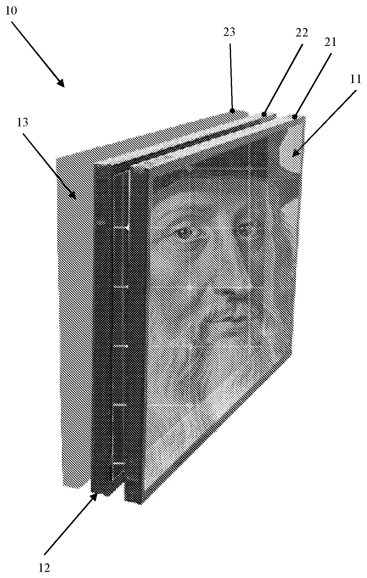 Patent US12107540 Figure 1 – Ventilated multilayer solar panel with dynamic digital filter