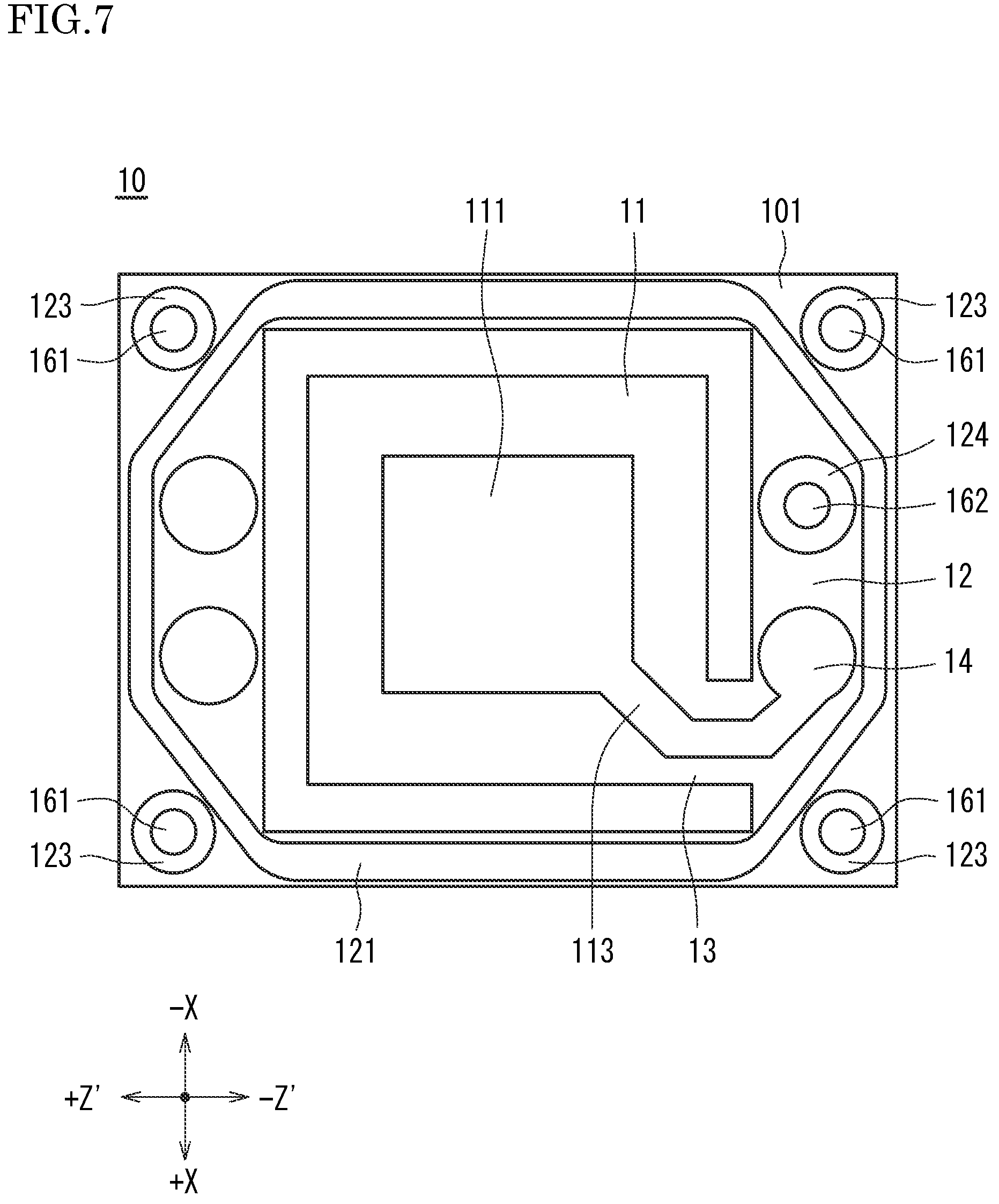 Patent US12107543 Figure 7 – Oven-controlled crystal oscillator