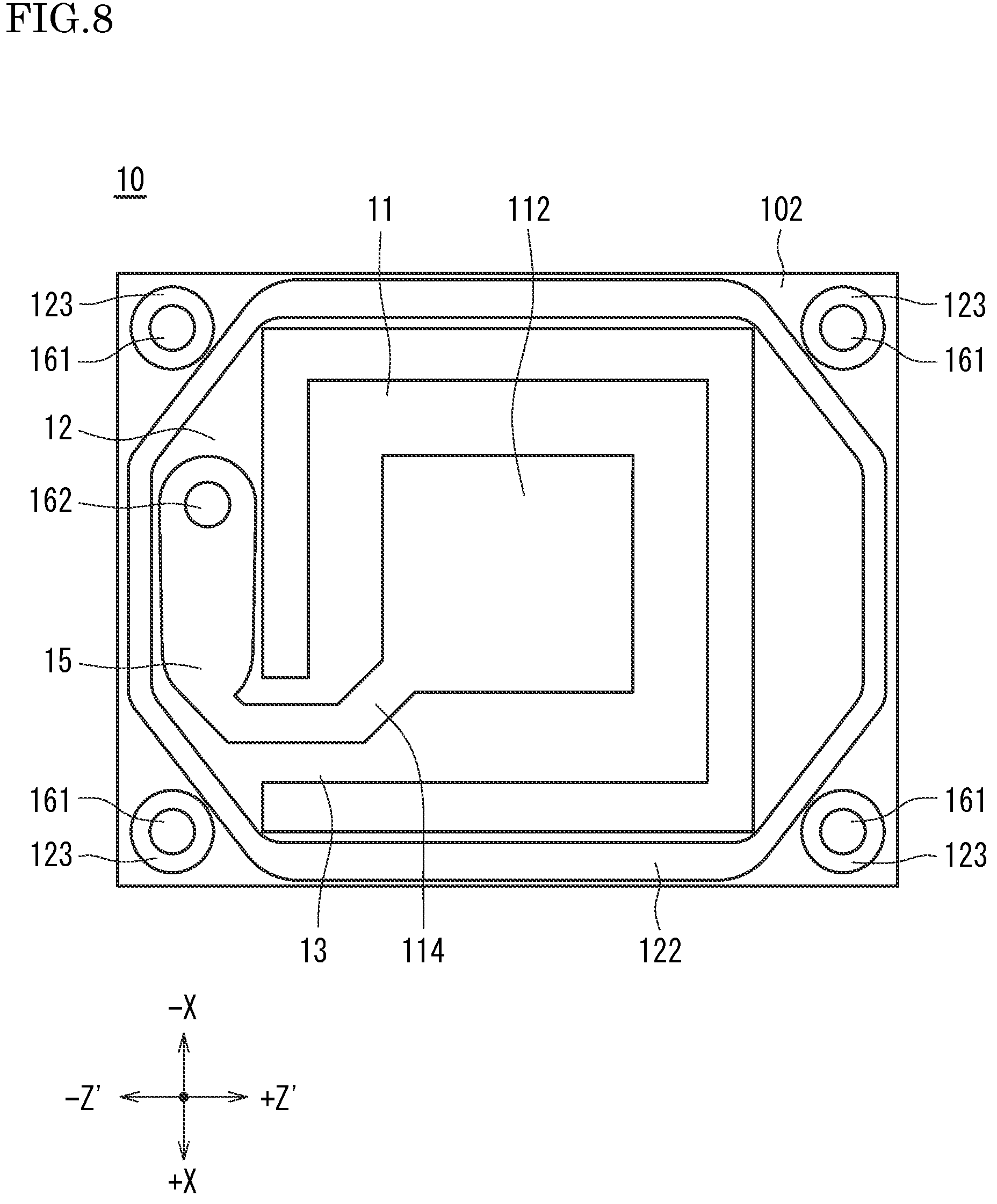 Patent US12107543 Figure 8 – Oven-controlled crystal oscillator