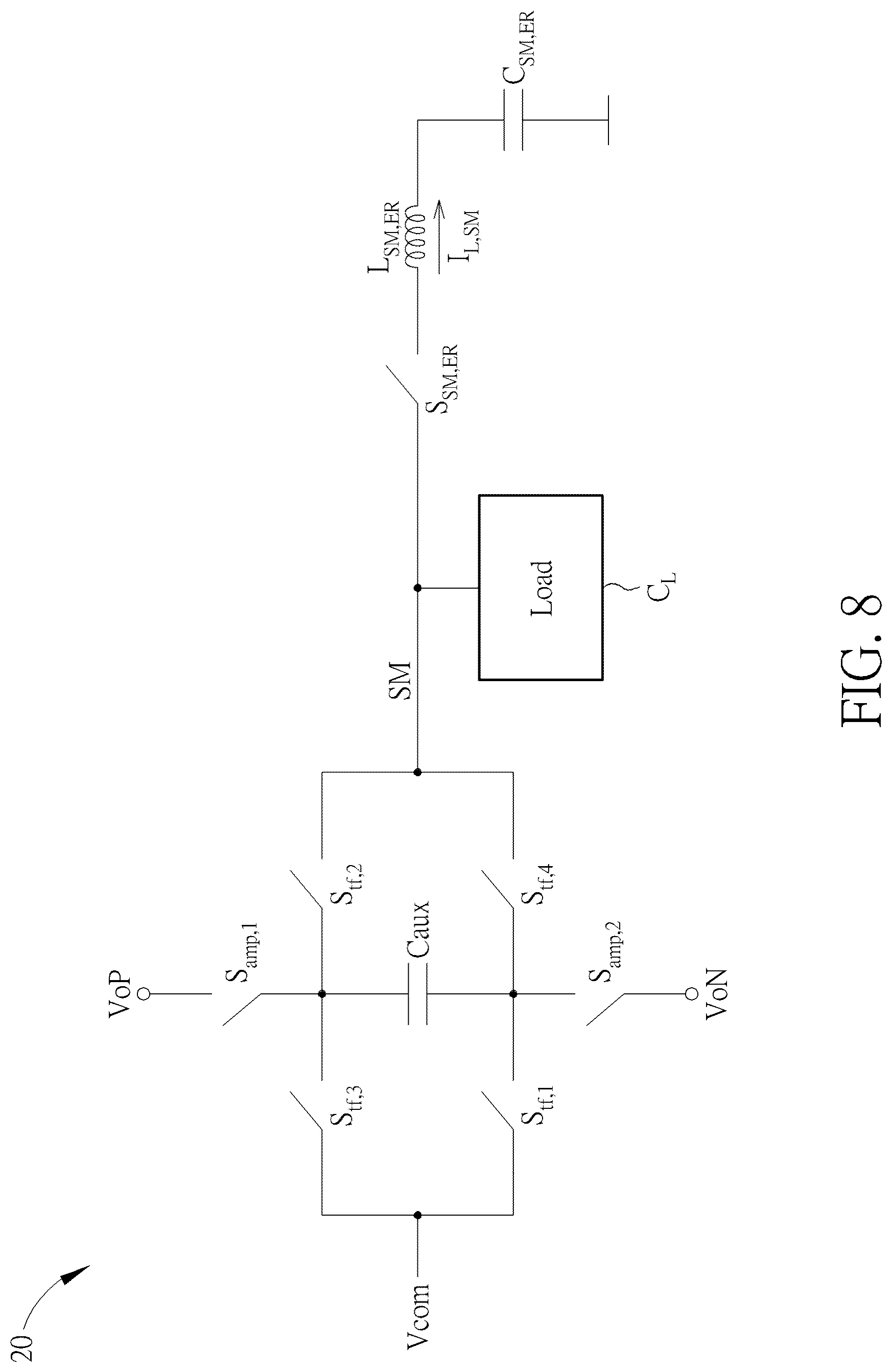 Patent US12107546 Figure 8 – Driving circuit producing DSB-SC modulation signal