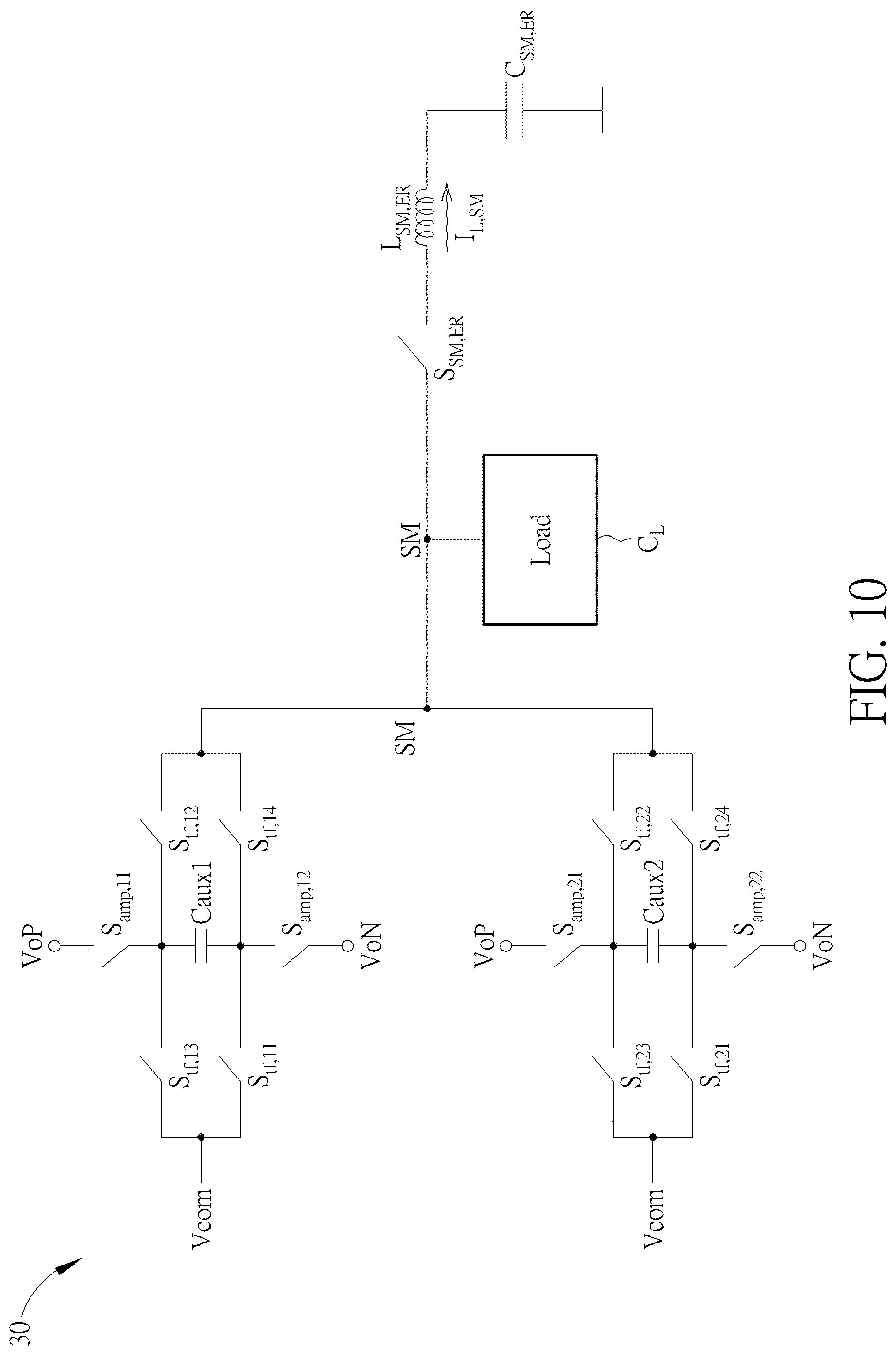 Patent US12107546 Figure 10 – Driving circuit producing DSB-SC modulation signal