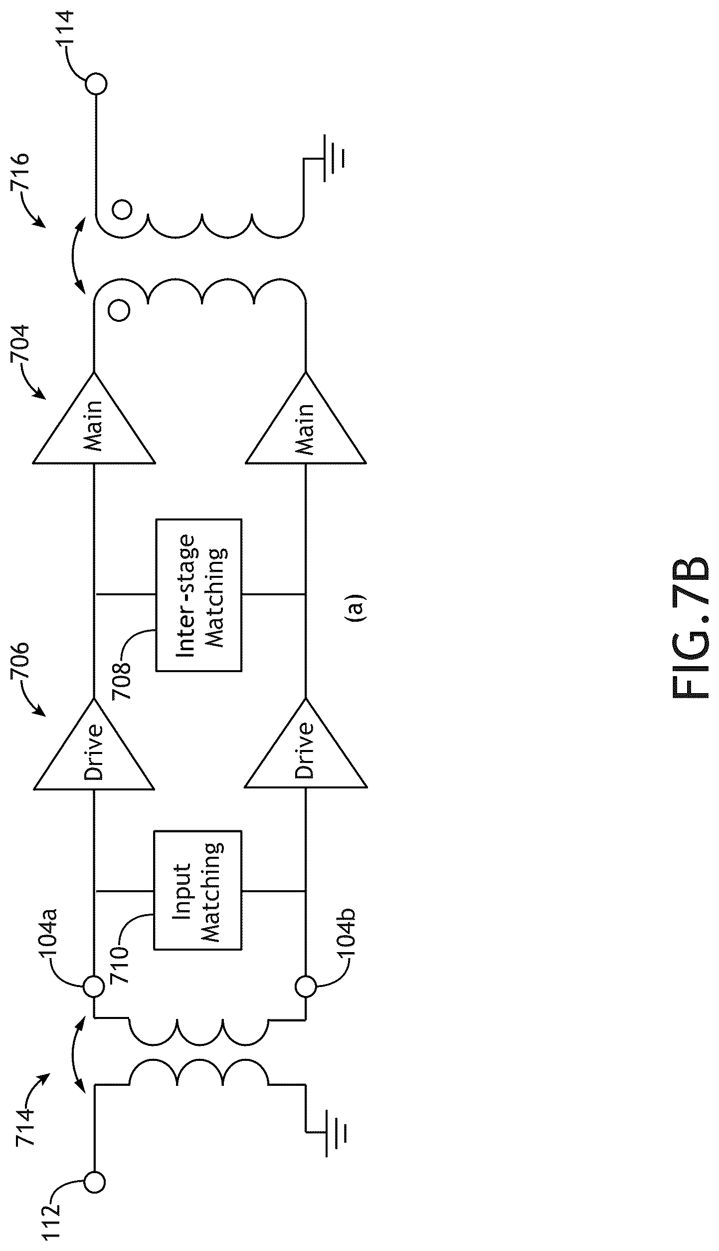 Patent US12107550 Figure 15 – Linearization of differential RF power amplifier by bias control using cross-coupling components