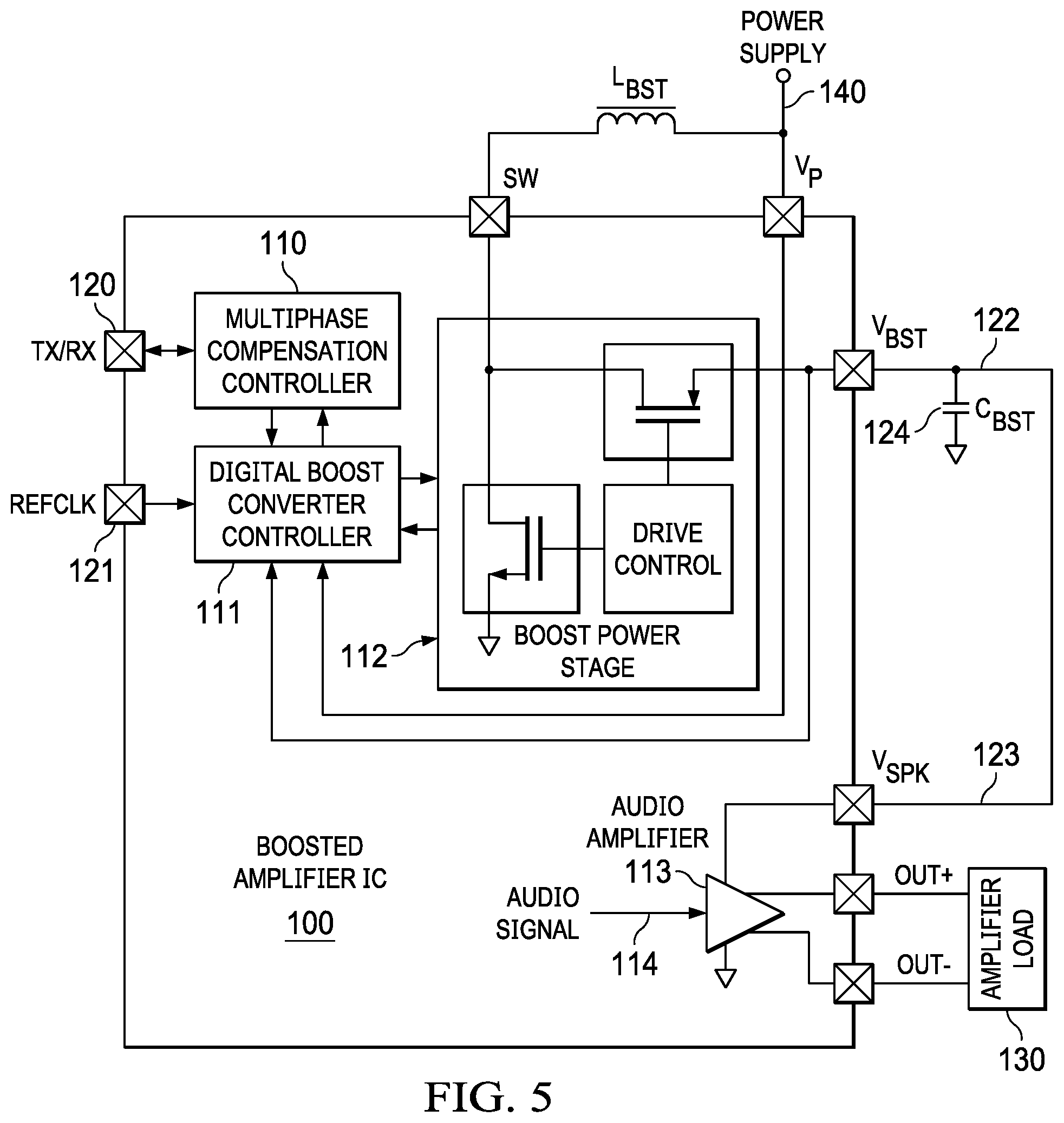 Patent US12107551 Figure 3 – Dual-domain power distribution system in a mobile device