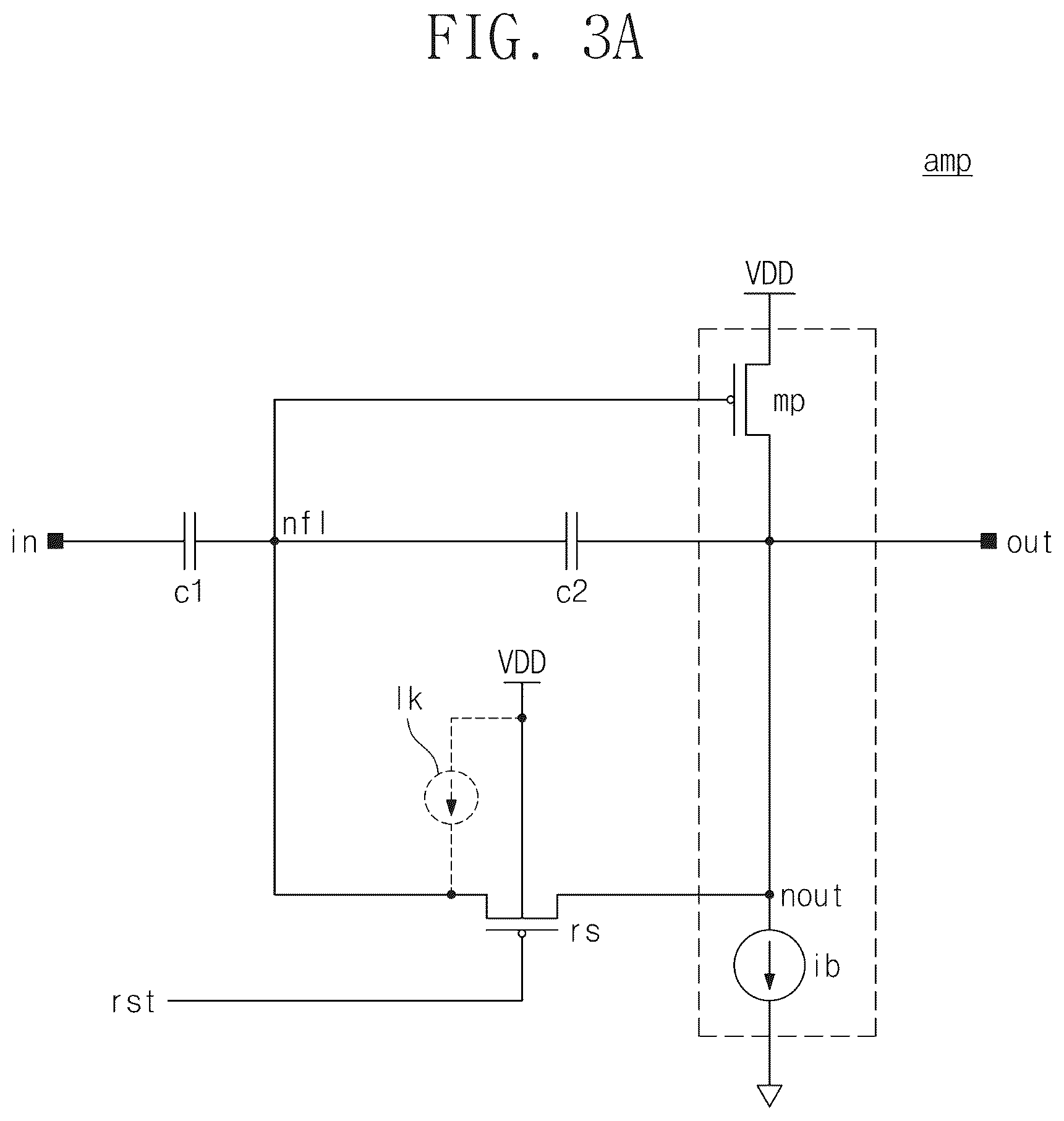 Patent US12107553 Figure 3 – Amplifier and image sensor device including the same
