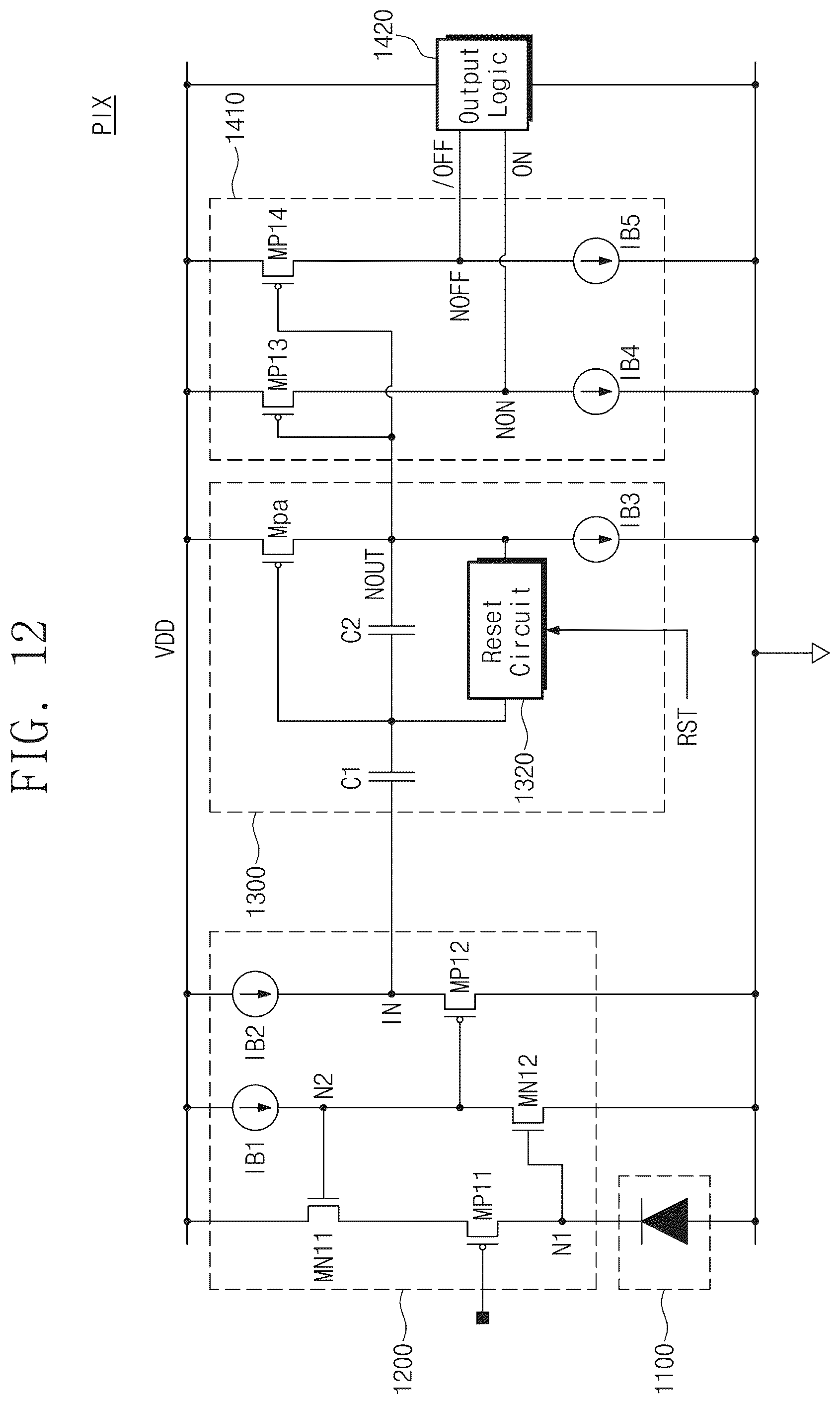 Patent US12107553 Figure 16 – Amplifier and image sensor device including the same