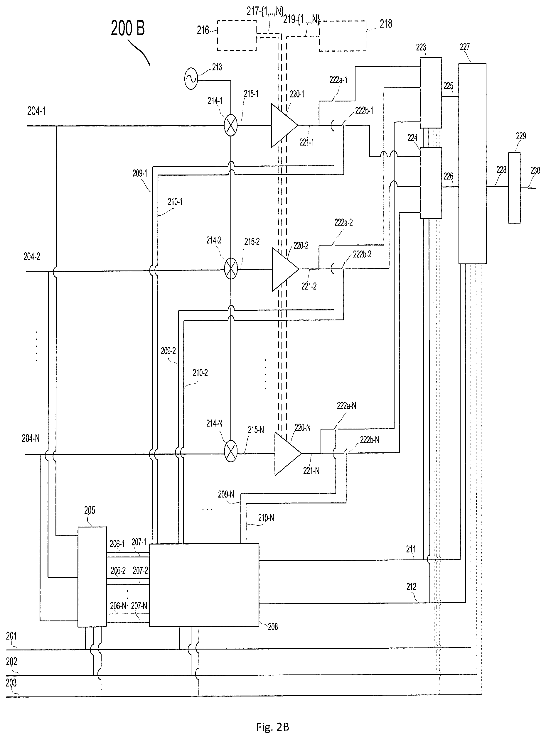 Patent US12107554 Figure 3 – Digital controlled multi stage smart combiner
