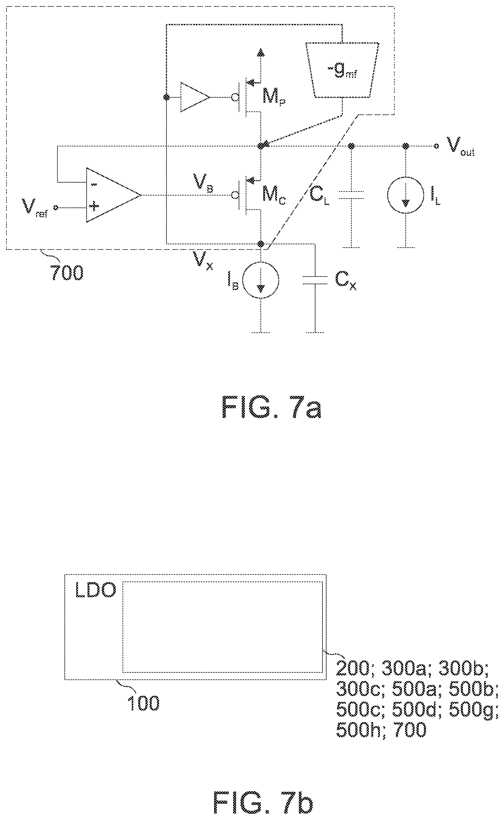 Patent US12107557 Figure 18 – Concept for a buffered flipped voltage follower and for a low dropout voltage regulator