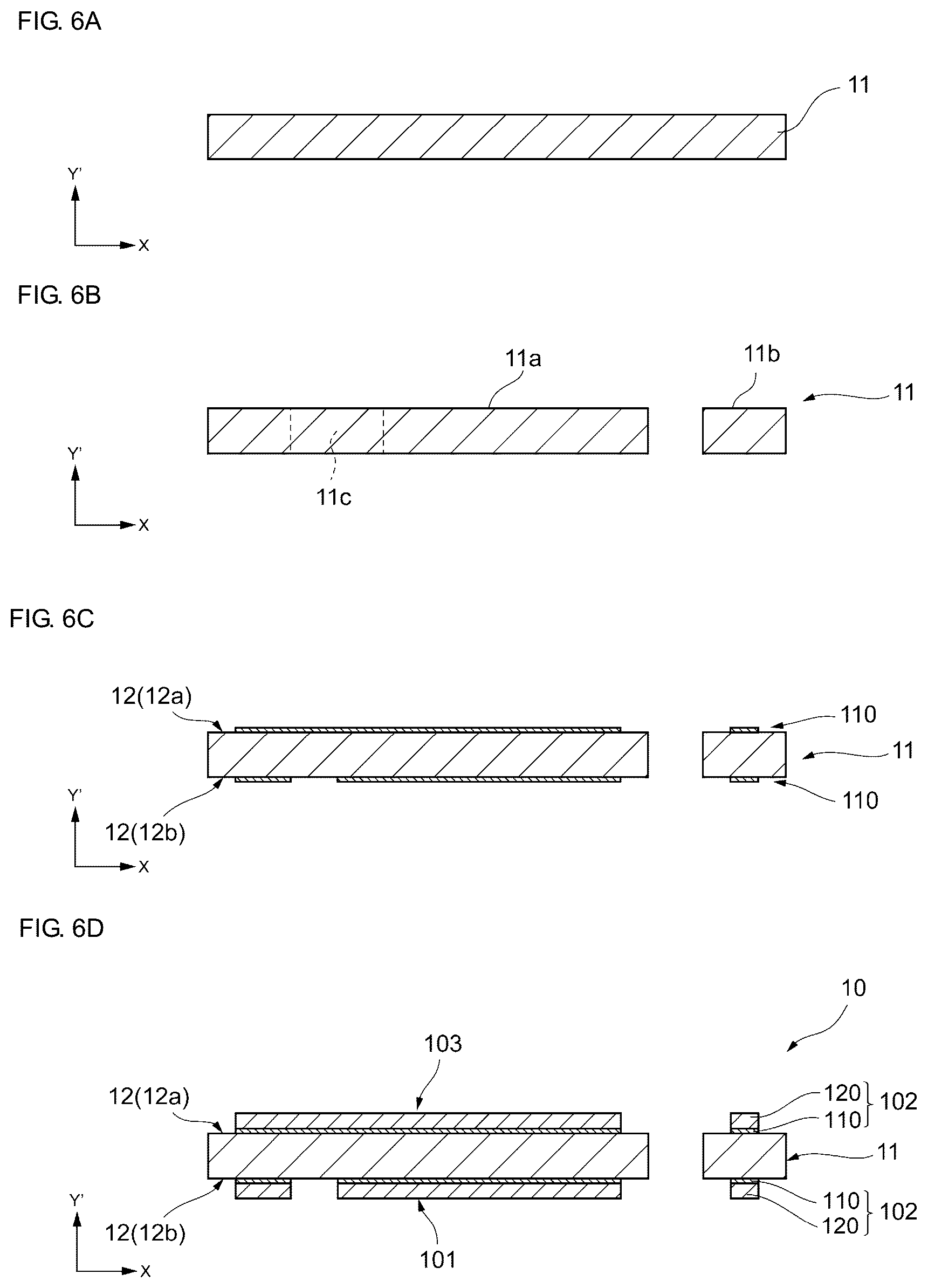 Patent US12107561 Figure 7 – Vibrator and method for manufacturing vibrator