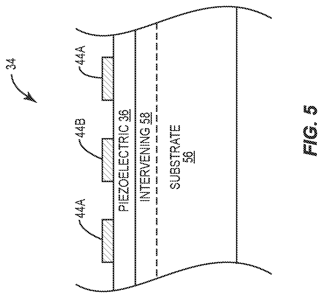 Patent US12107562 Figure 5 – Wave apodization for guided SAW resonators