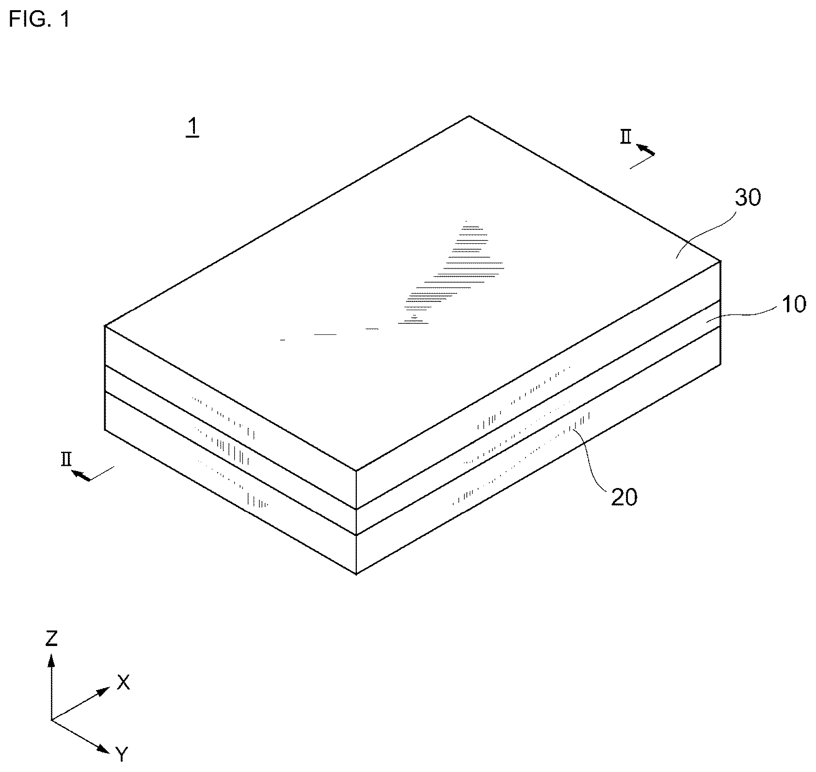 Patent US12107564 Figure 1 – Resonator and resonance device including the same