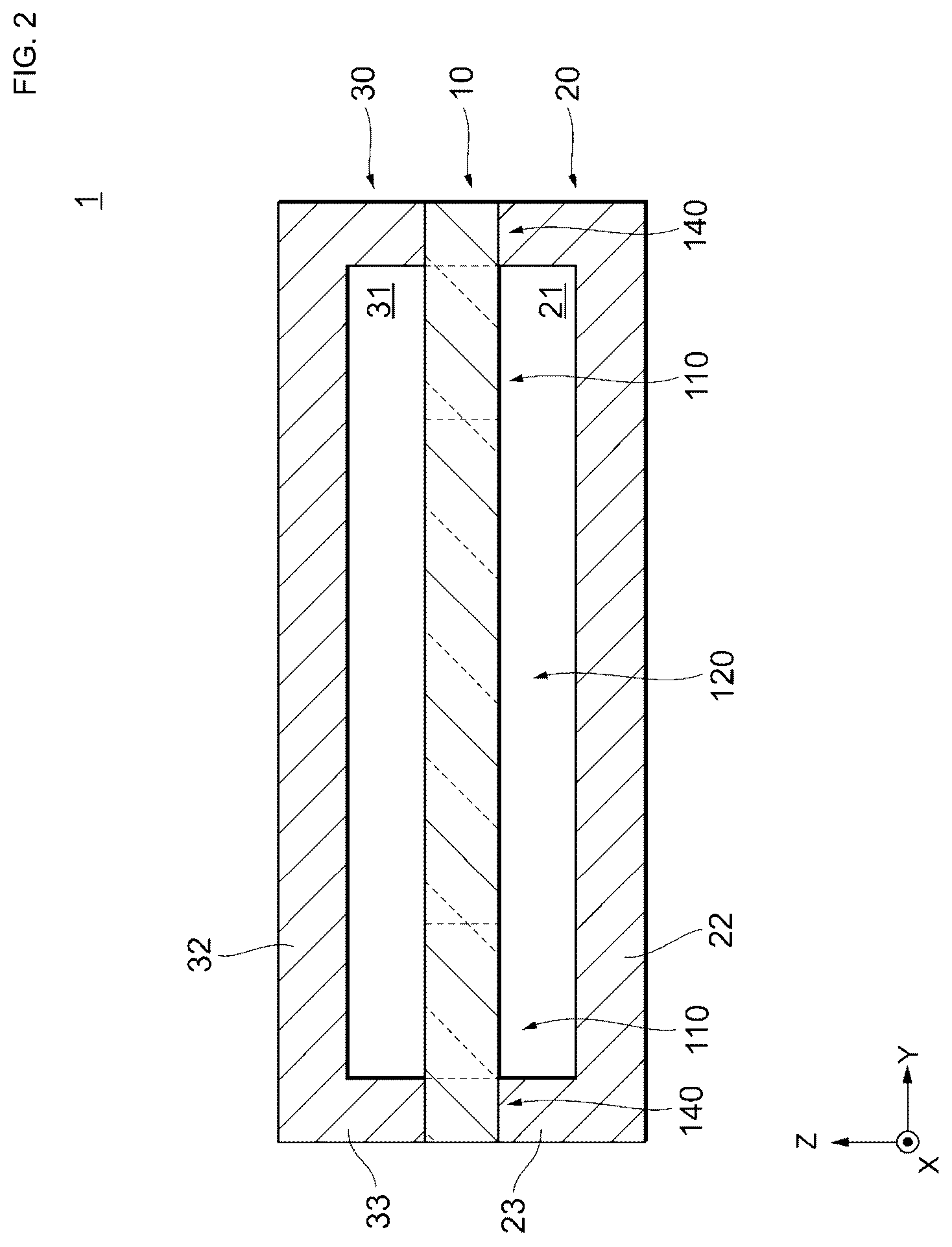 Patent US12107564 Figure 2 – Resonator and resonance device including the same