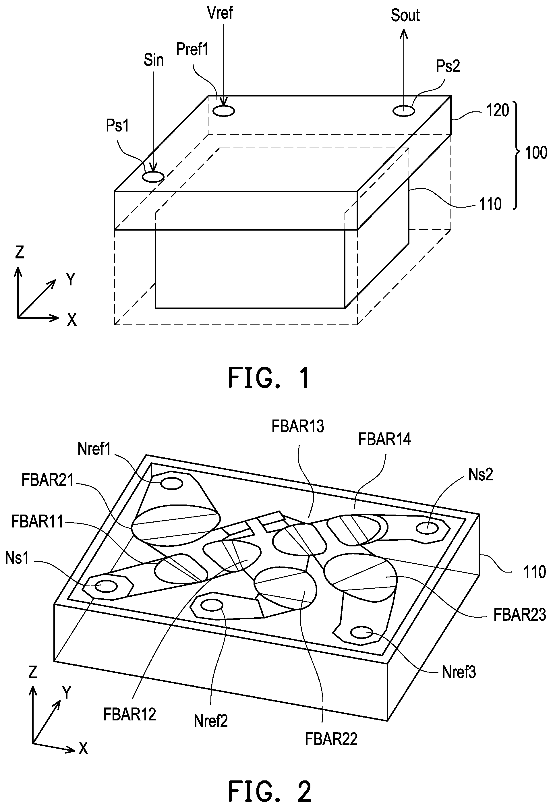 Patent US12107565 Figure 1 – Filter integrated circuit