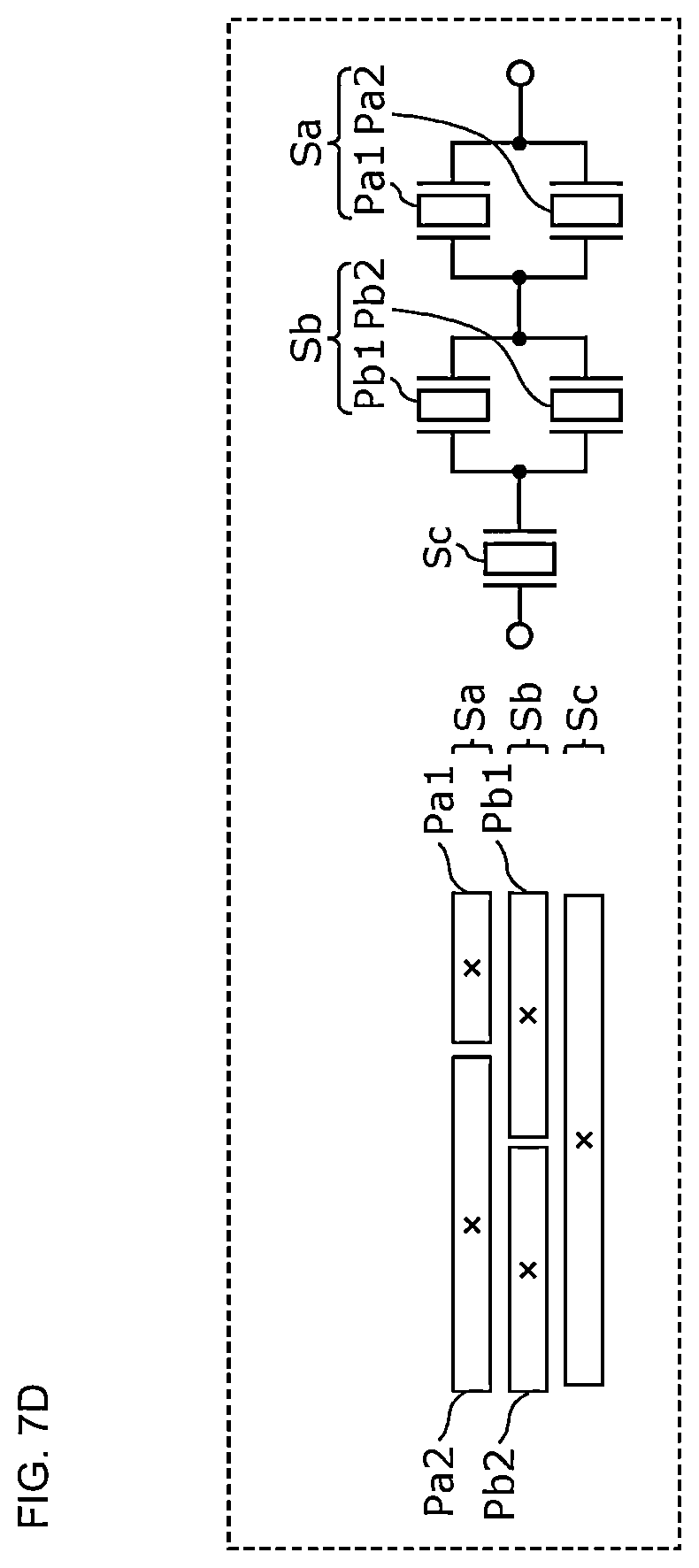 Patent US12107566 Figure 8 – Acoustic wave filter