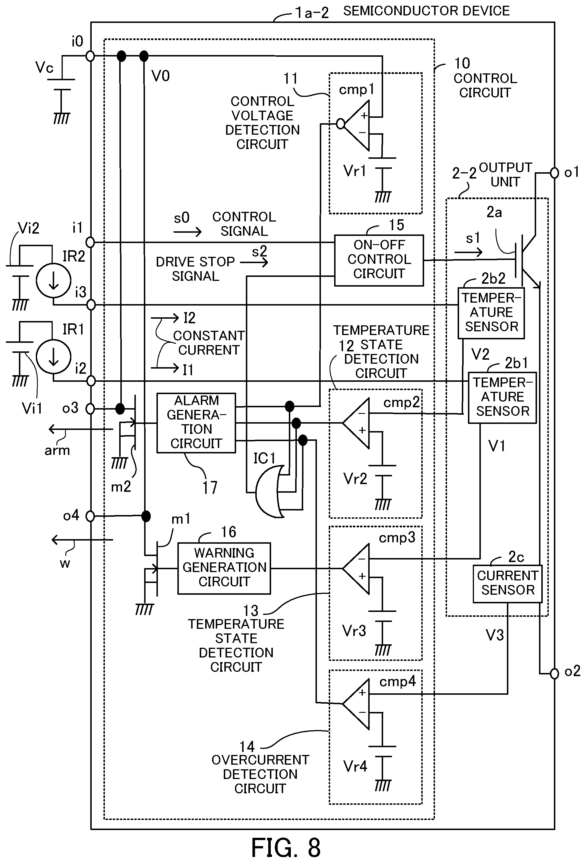 Patent US12107569 Figure 8 – Semiconductor device