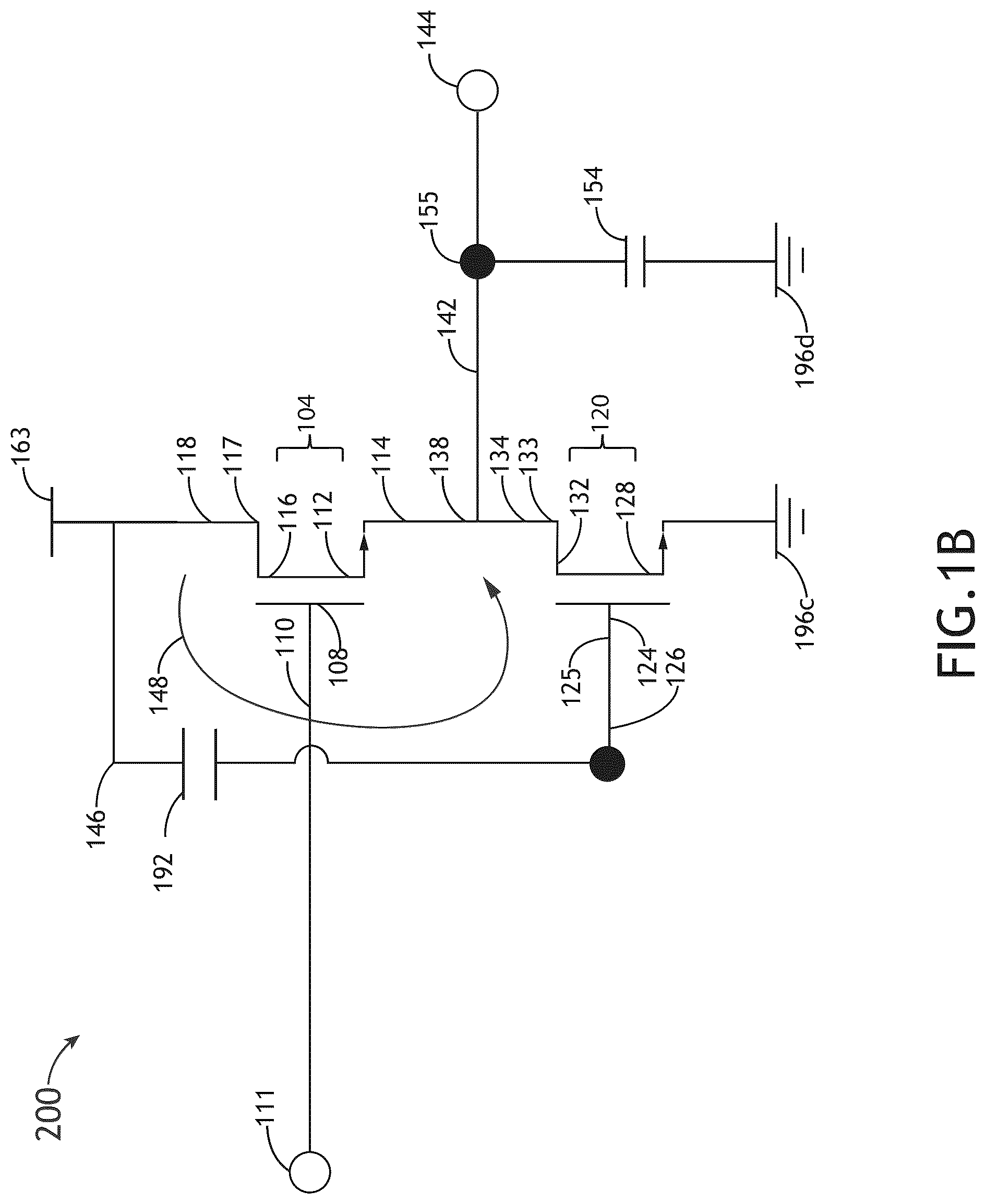 Patent US12107573 Figure 2 – Super source follower with feedback resistor and inductive peaking