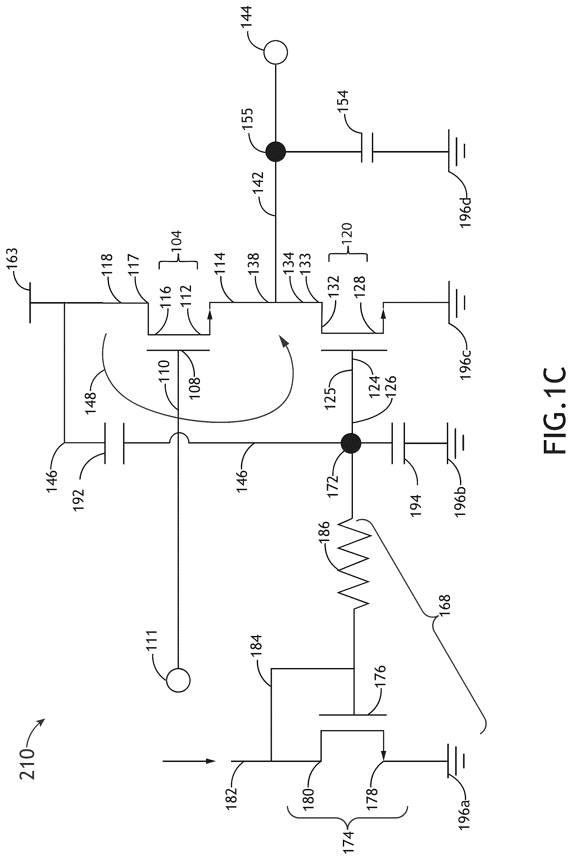 Patent US12107573 Figure 3 – Super source follower with feedback resistor and inductive peaking