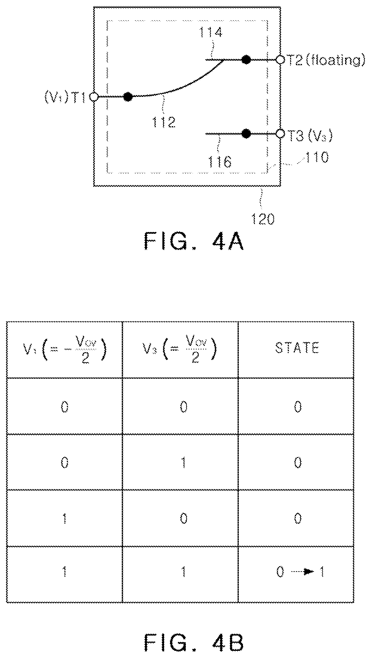 Patent US12107576 Figure 4 – Electromechanical logic-in-memory device