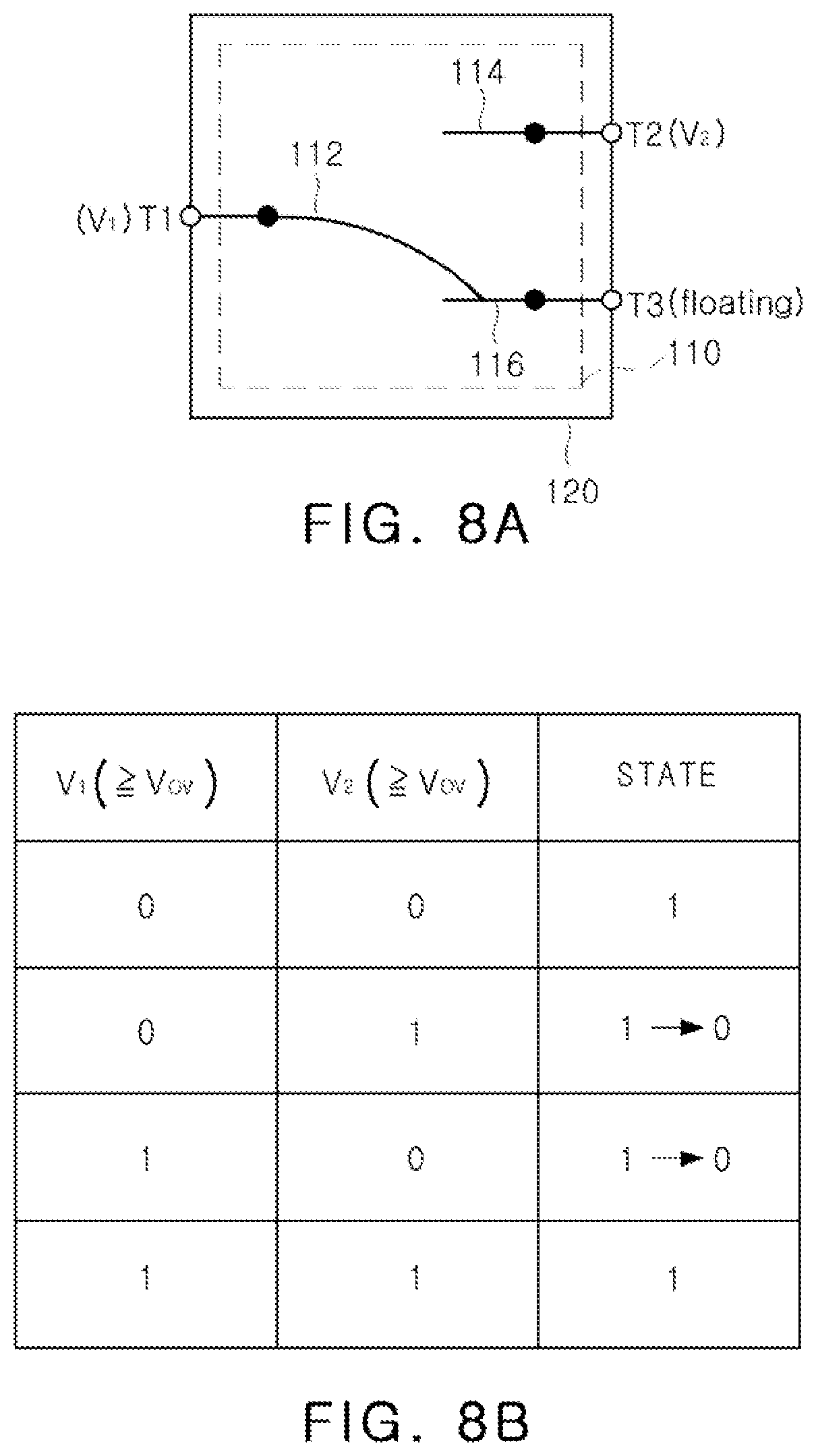 Patent US12107576 Figure 8 – Electromechanical logic-in-memory device