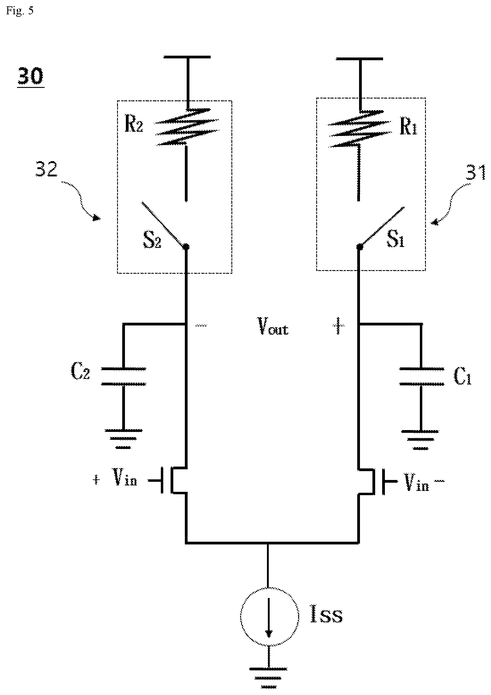 Patent US12107577 Figure 5 – Current mode logic circuit