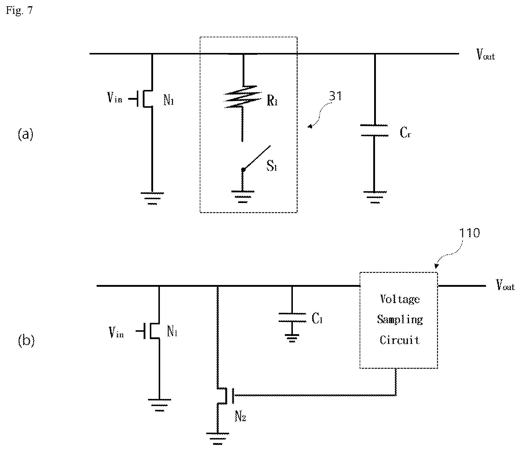 Patent US12107577 Figure 7 – Current mode logic circuit