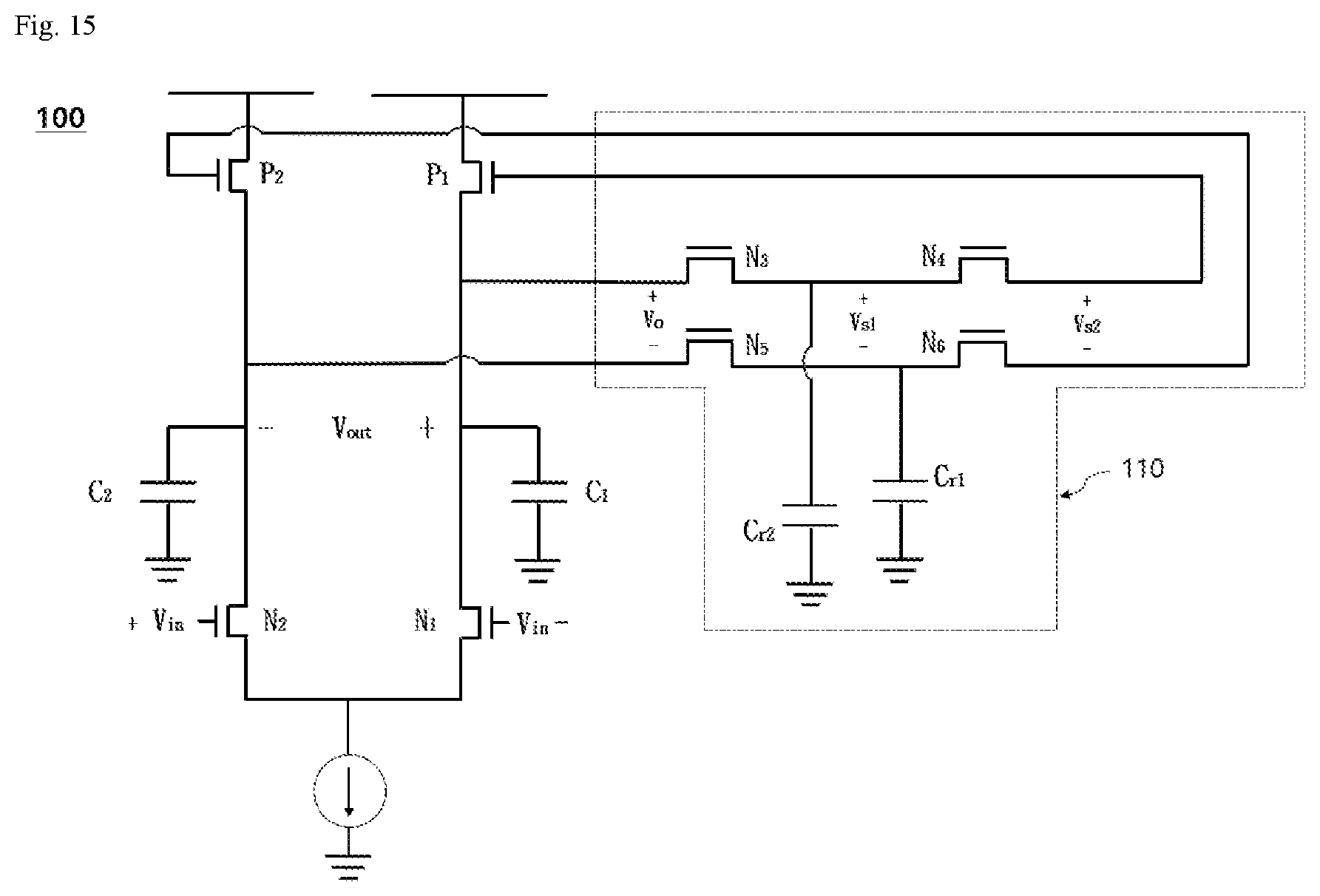 Patent US12107577 Figure 15 – Current mode logic circuit