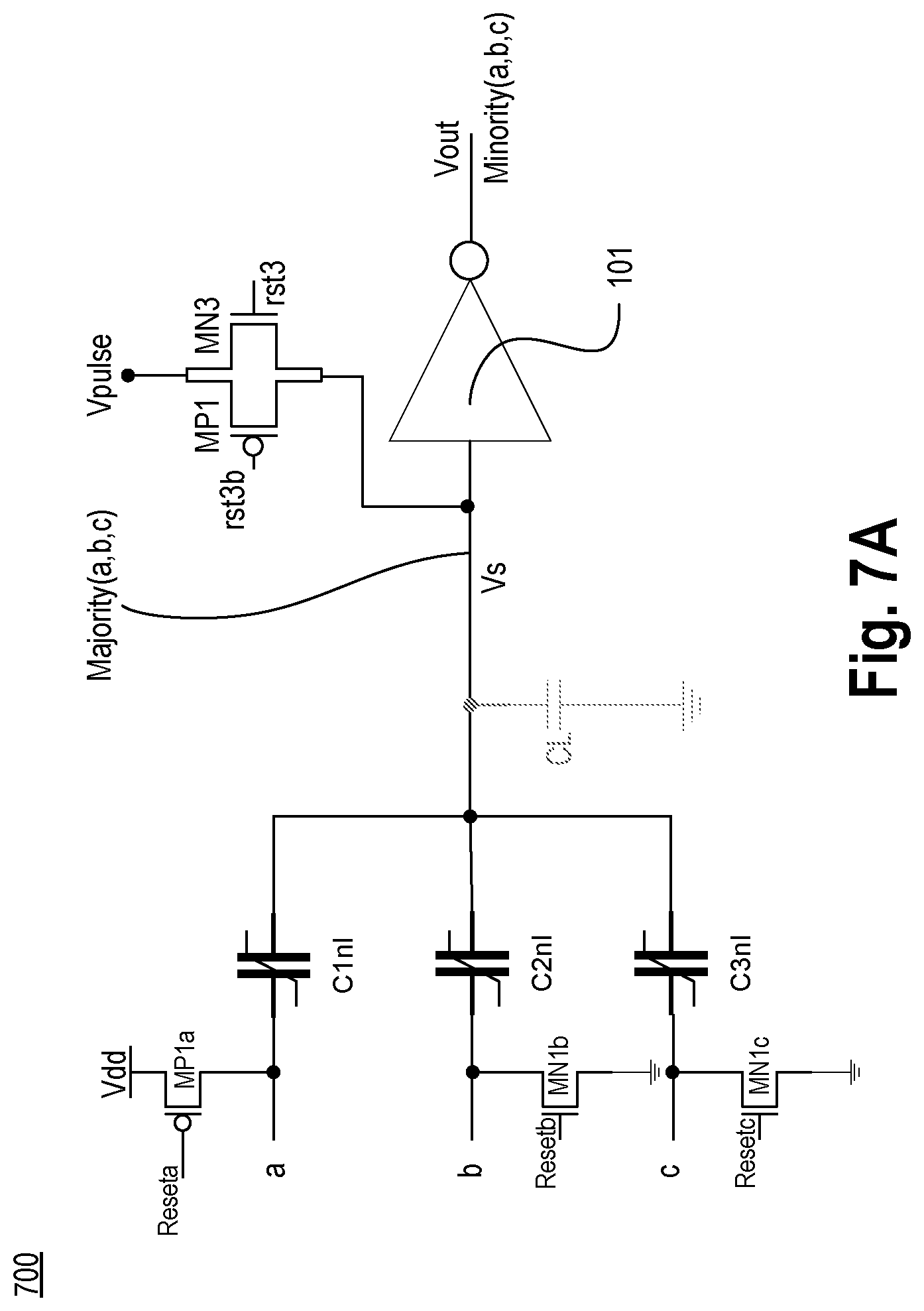 Patent US12107579 Figure 8 – Method for conditioning majority or minority gate