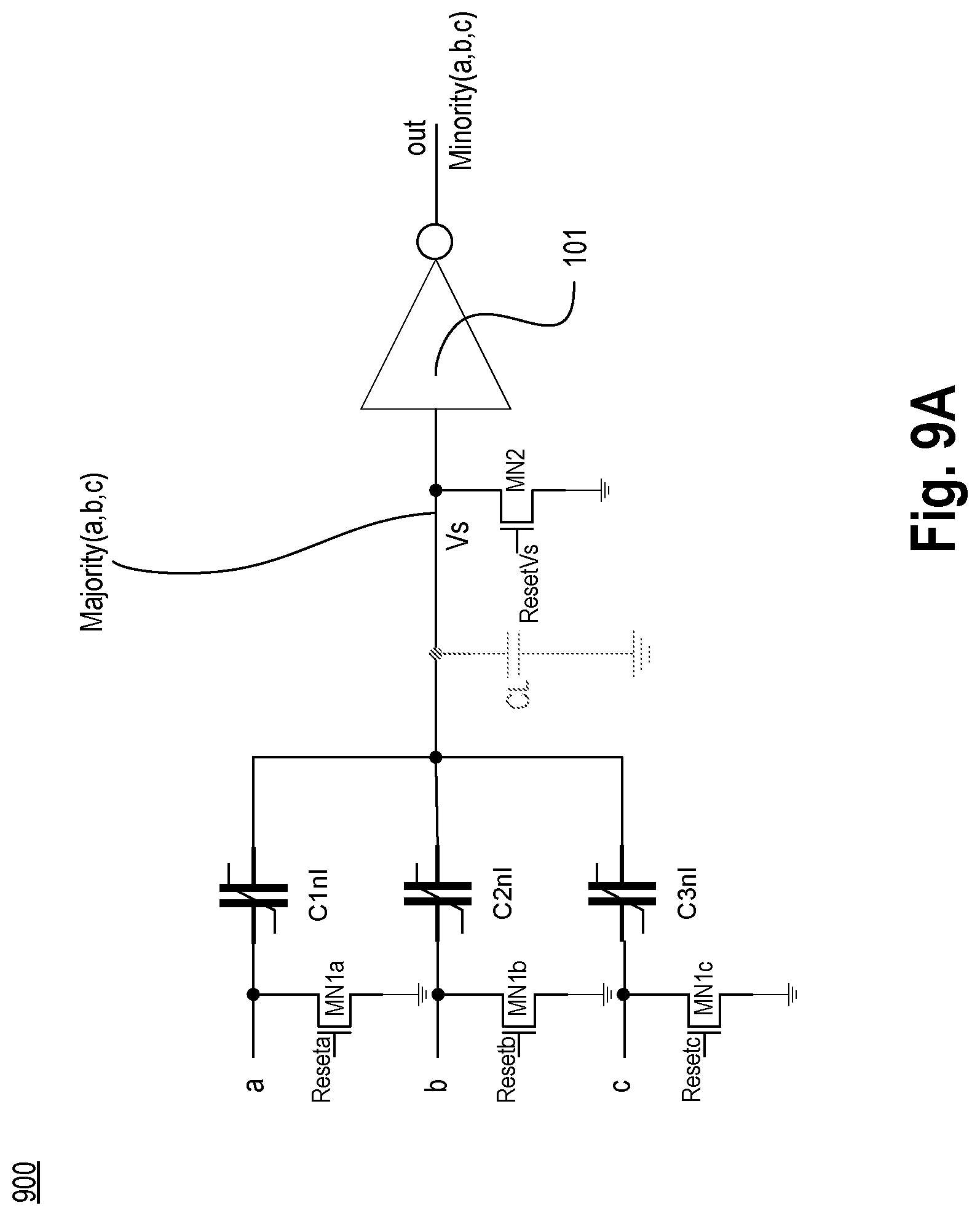 Patent US12107579 Figure 12 – Method for conditioning majority or minority gate