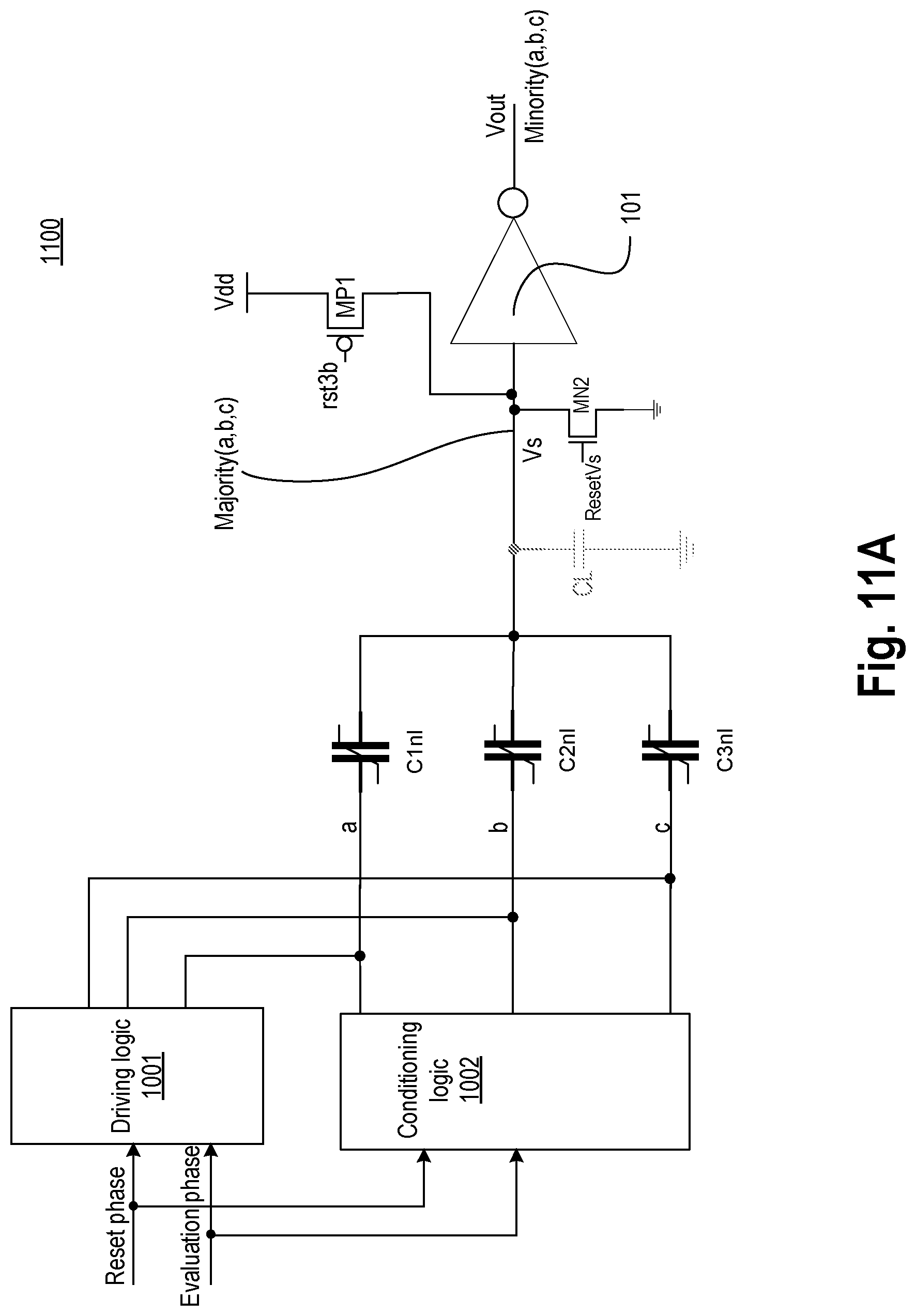 Patent US12107579 Figure 16 – Method for conditioning majority or minority gate