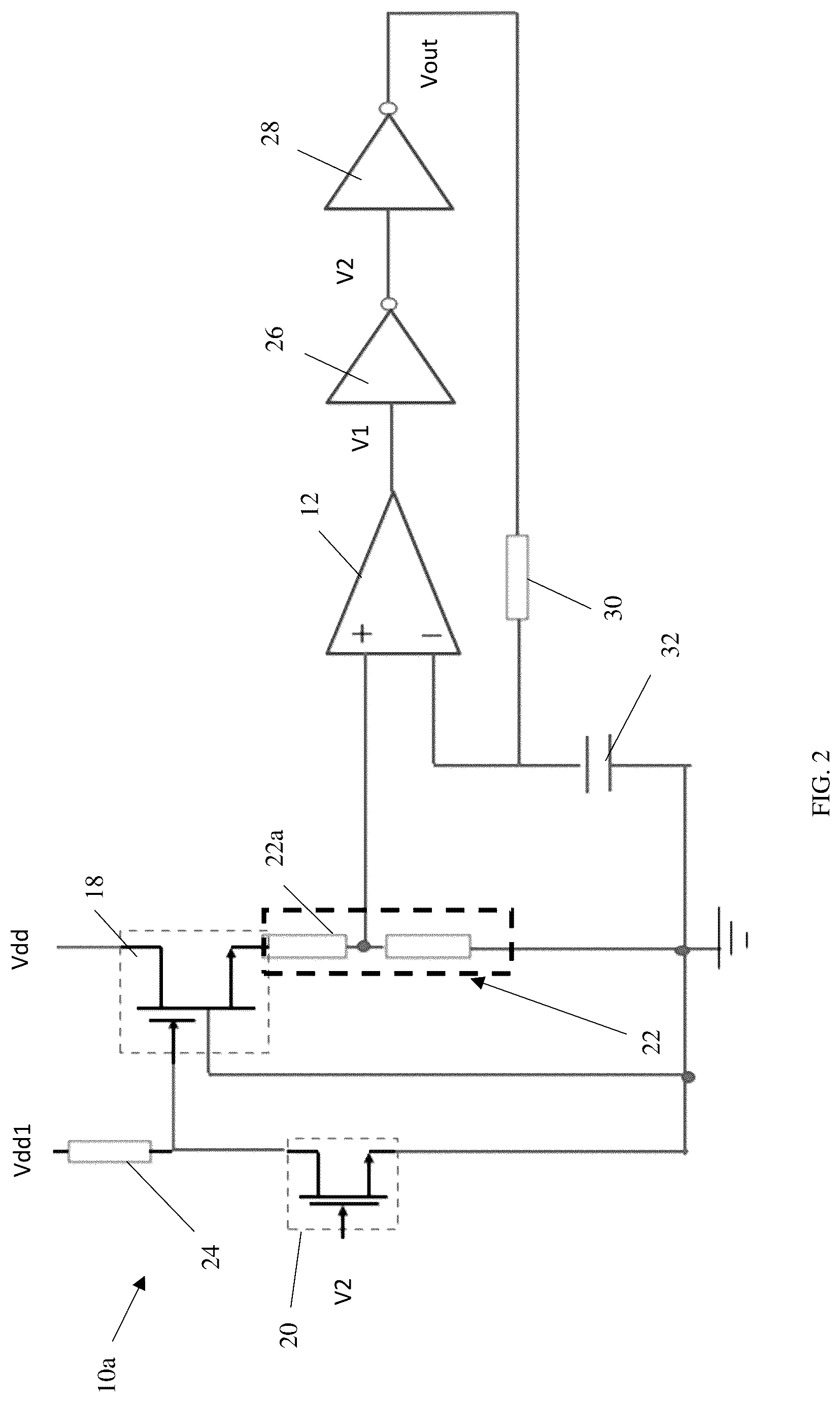 Patent US12107585 Figure 2 – Comparator circuits