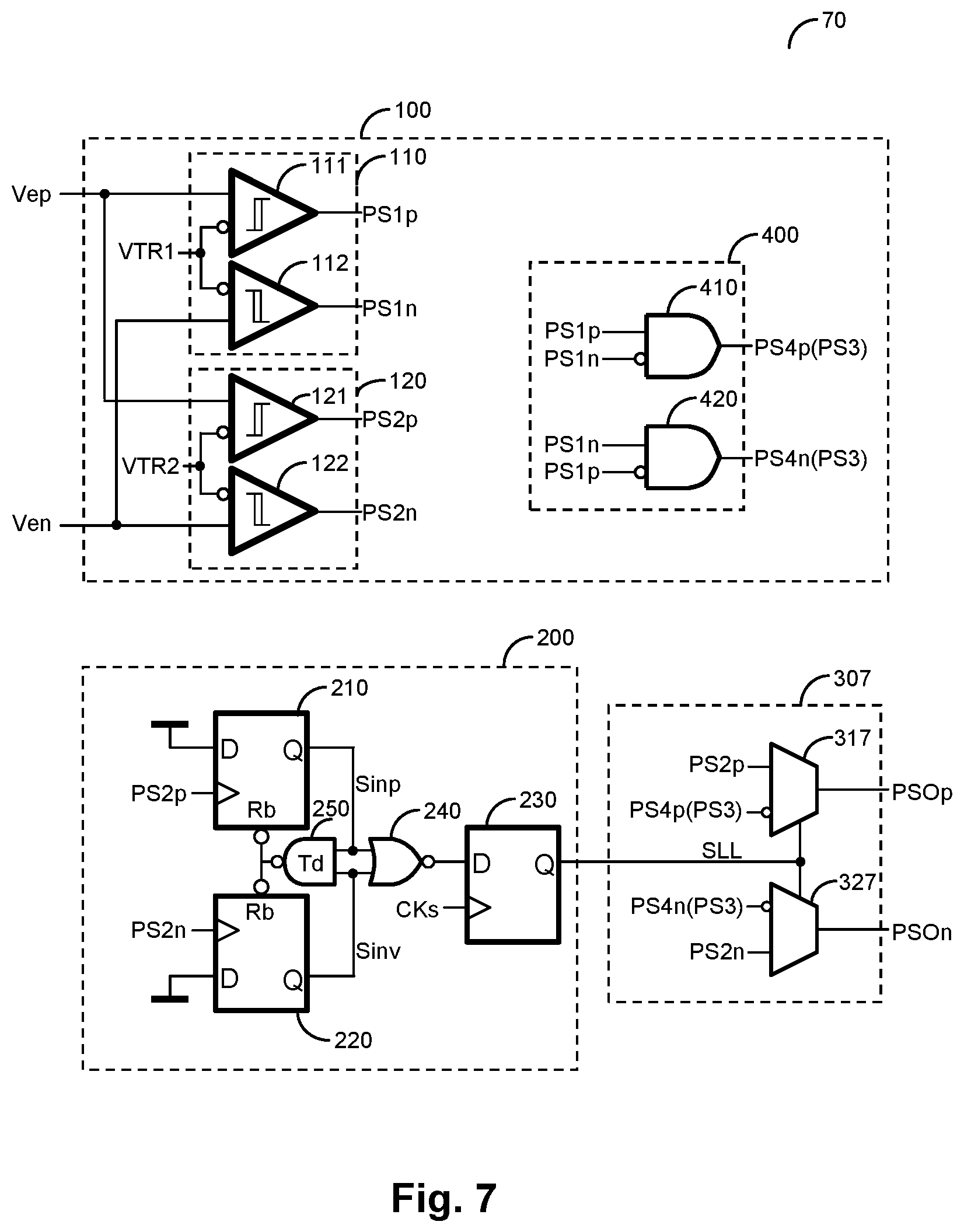 Patent US12107586 Figure 7 – BD PWM modulation circuit for use in class D amplifier and modulation method thereof