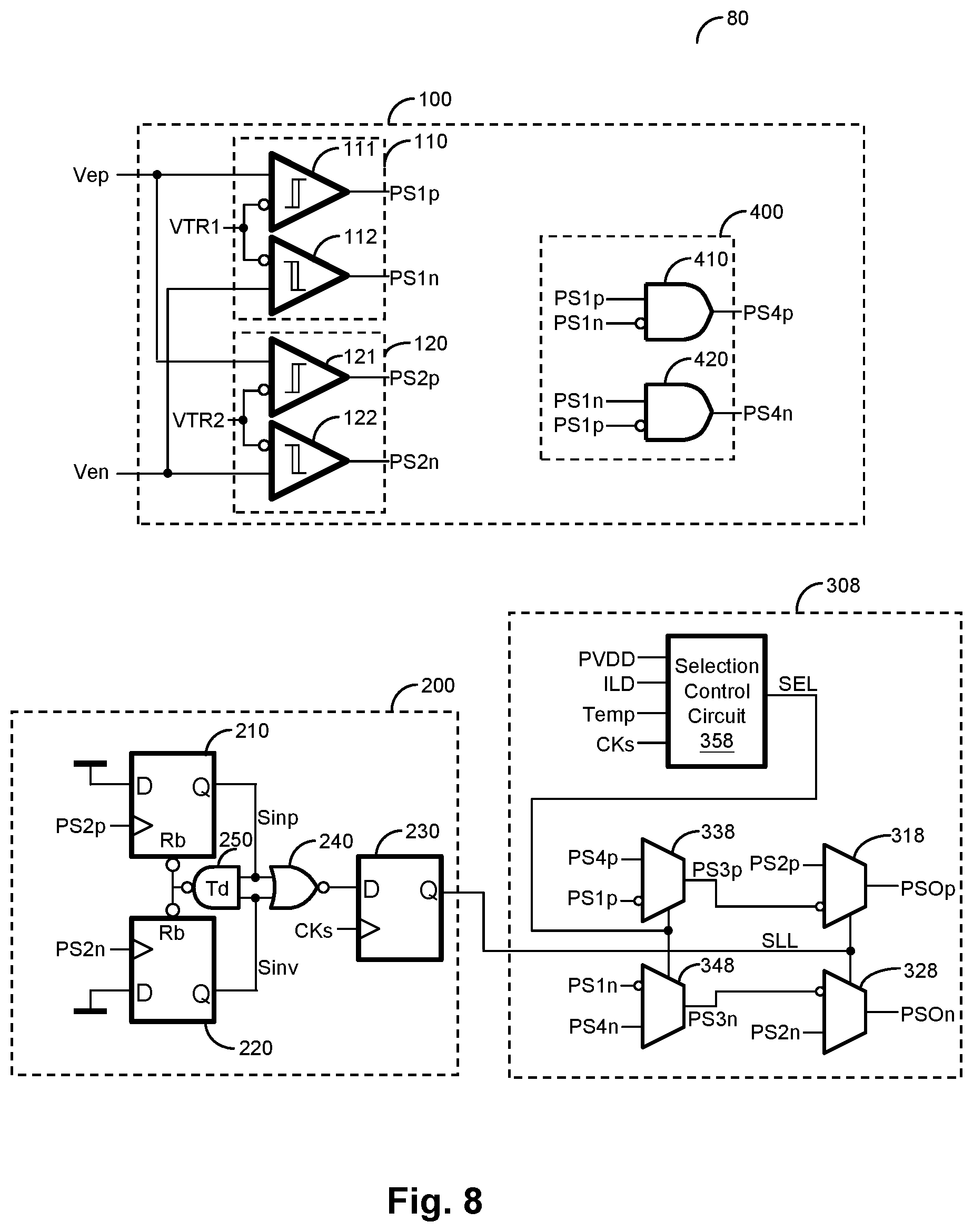 Patent US12107586 Figure 8 – BD PWM modulation circuit for use in class D amplifier and modulation method thereof