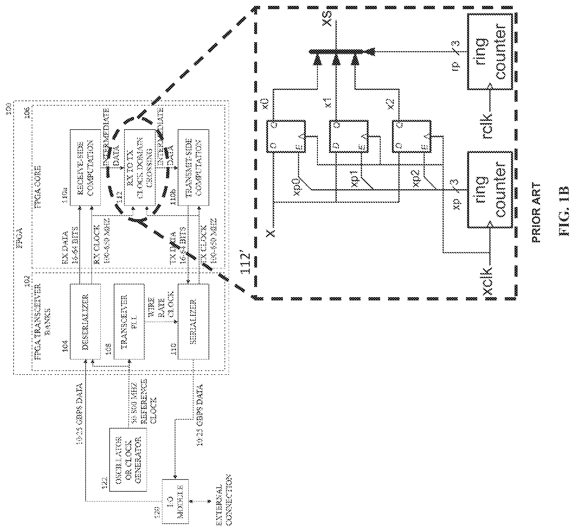 Patent US12107587 Figure 3 – Field programmable gate array with internal phase-locked loop