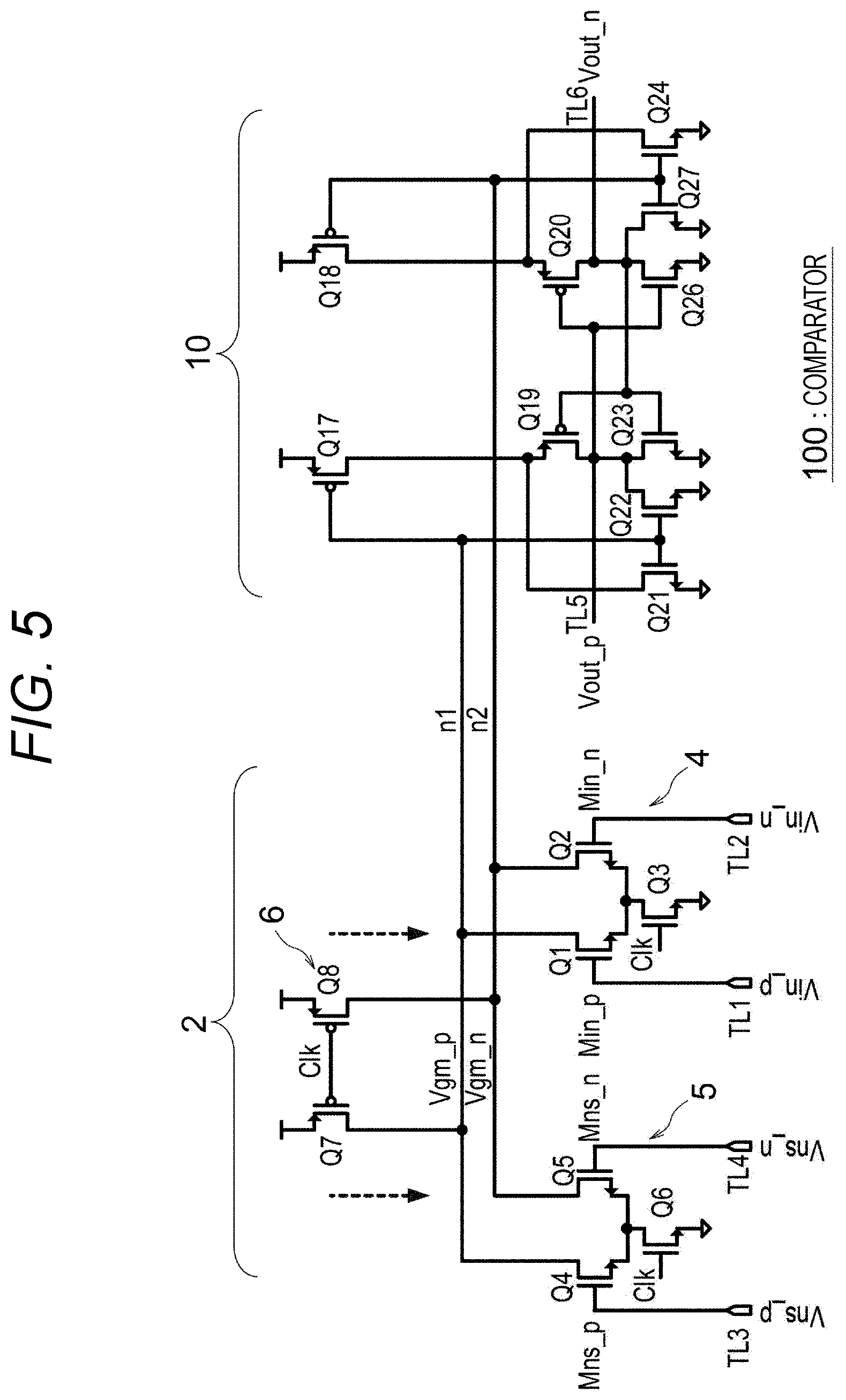 Patent US12107595 Figure 5 – Comparator and analog-to-digital converter