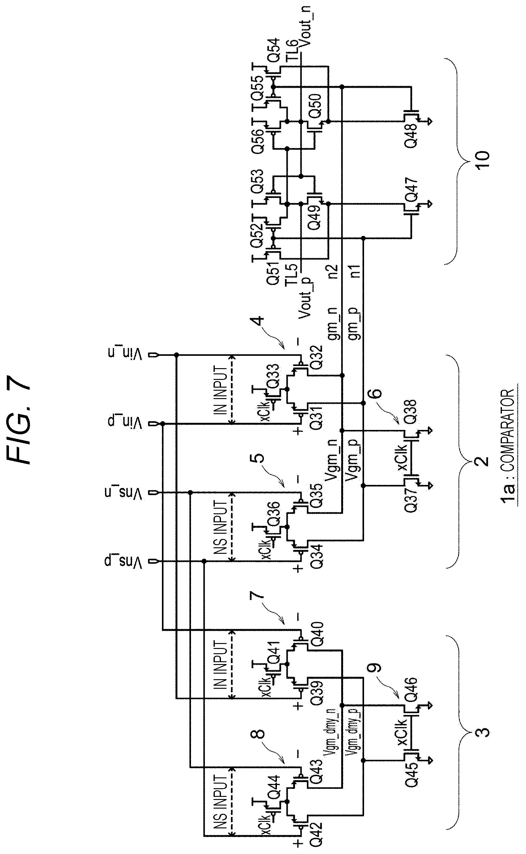 Patent US12107595 Figure 8 – Comparator and analog-to-digital converter