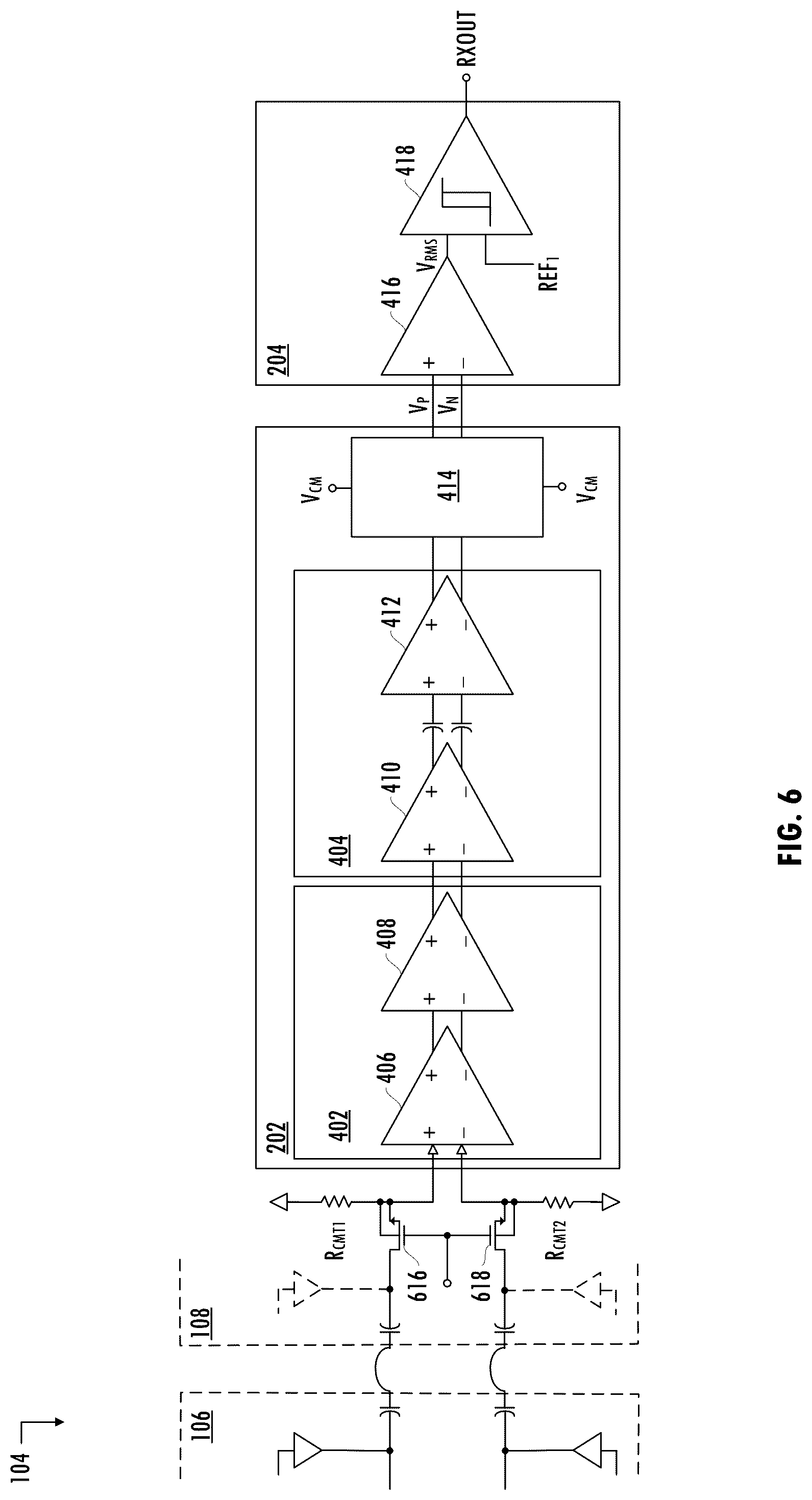 Patent US12107610 Figure 4 – Measurement and calibration of mismatch in an isolation channel