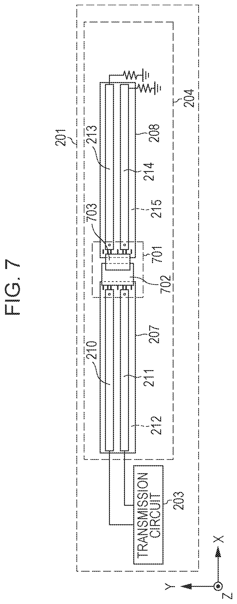 Patent US12107612 Figure 7 – Wireless transmission system and control method