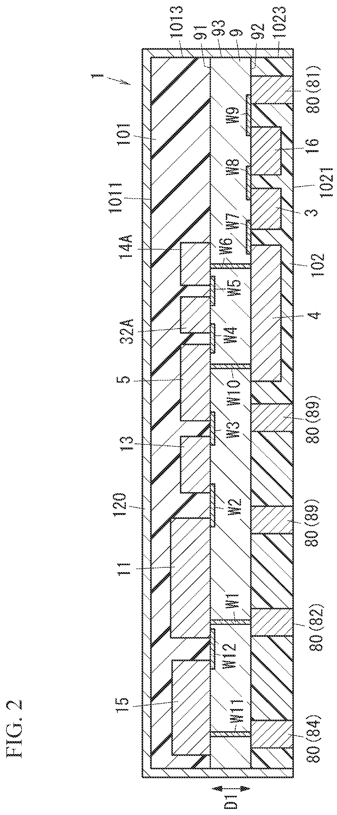 Patent US12107616 Figure 2 – High frequency module and communication apparatus