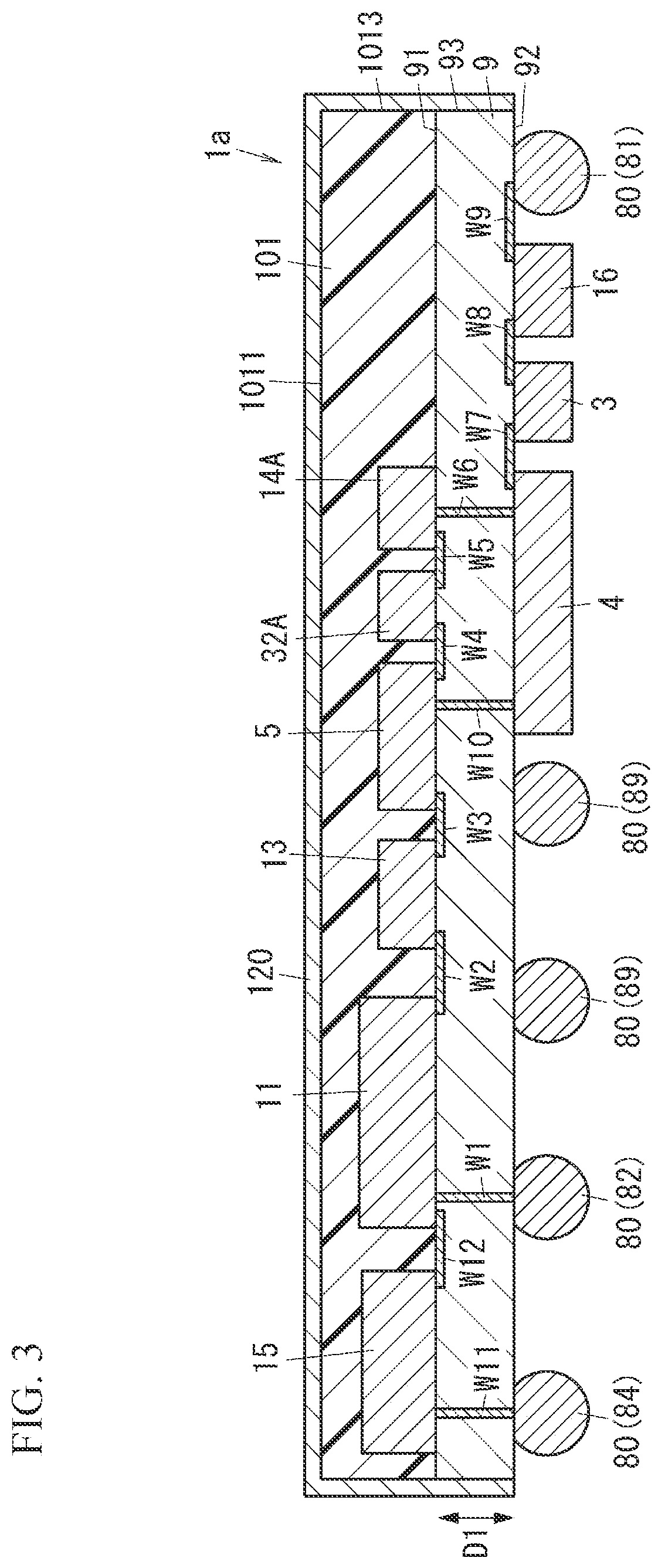 Patent US12107616 Figure 3 – High frequency module and communication apparatus