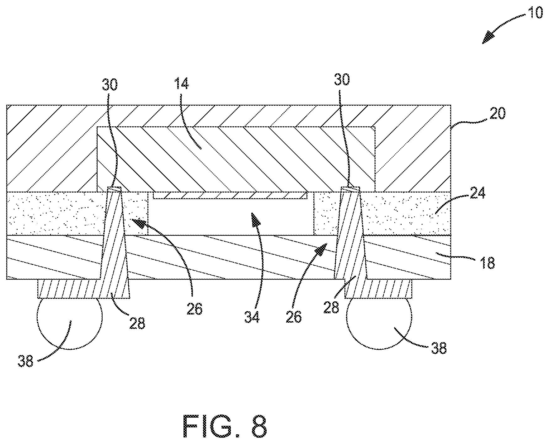 Patent US12107617 Figure 8 – RF filter for use at 5G frequencies