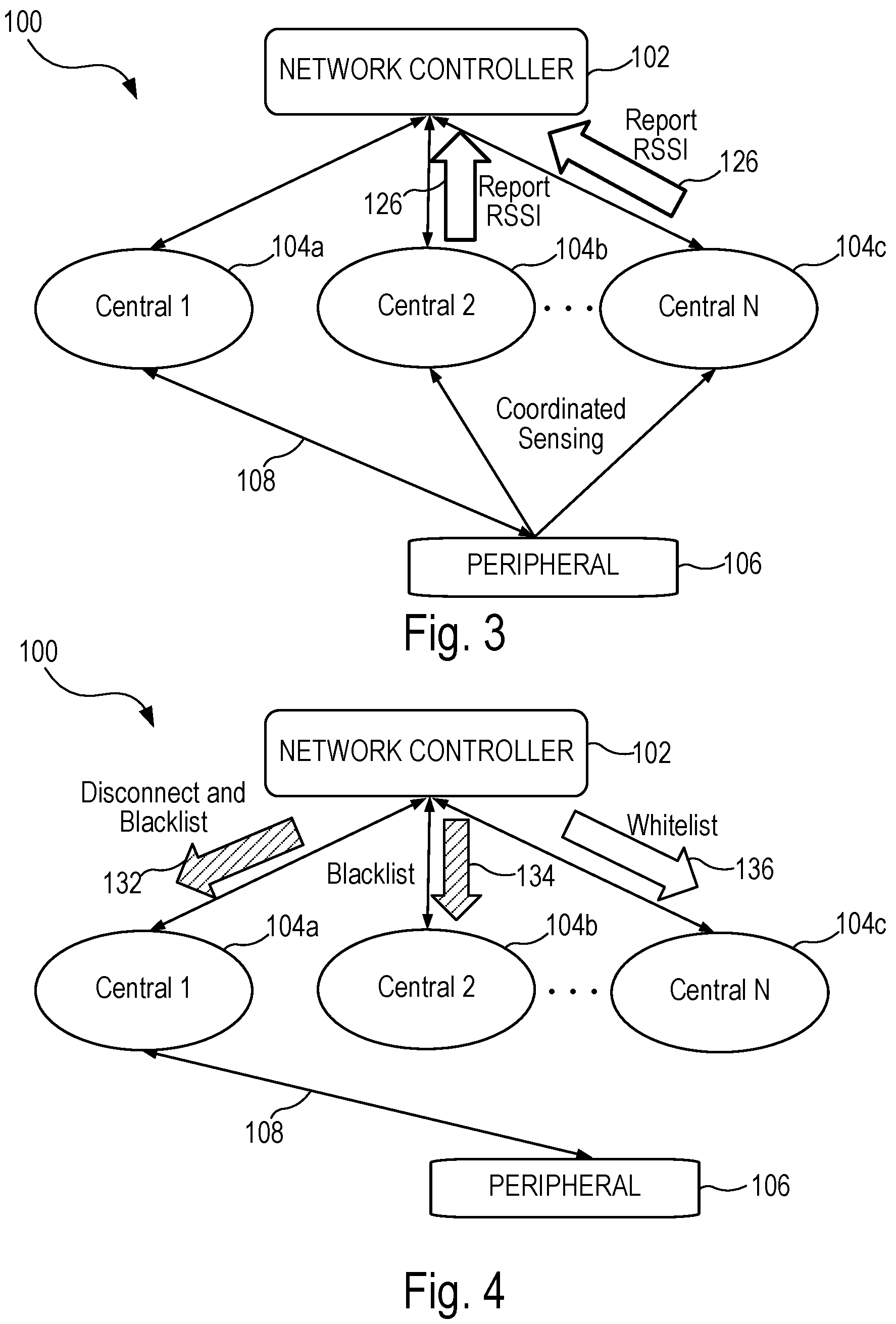 Patent US12107621 Figure 2 – Coordinated roaming for low energy peripheral devices