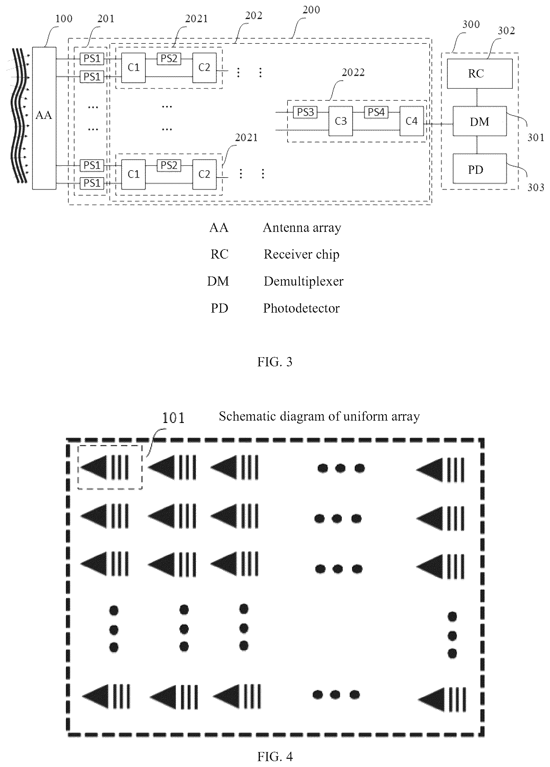 Patent US12107634 Figure 2 – On-chip adaptive optical receiver system, optical chip, and communication device