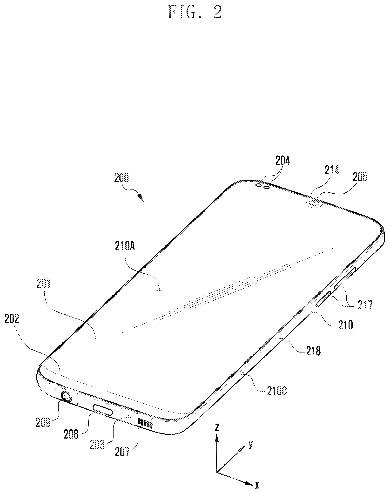 Patent US12107658 Figure 2 – Electronic device including plural antennas, and operation method thereof